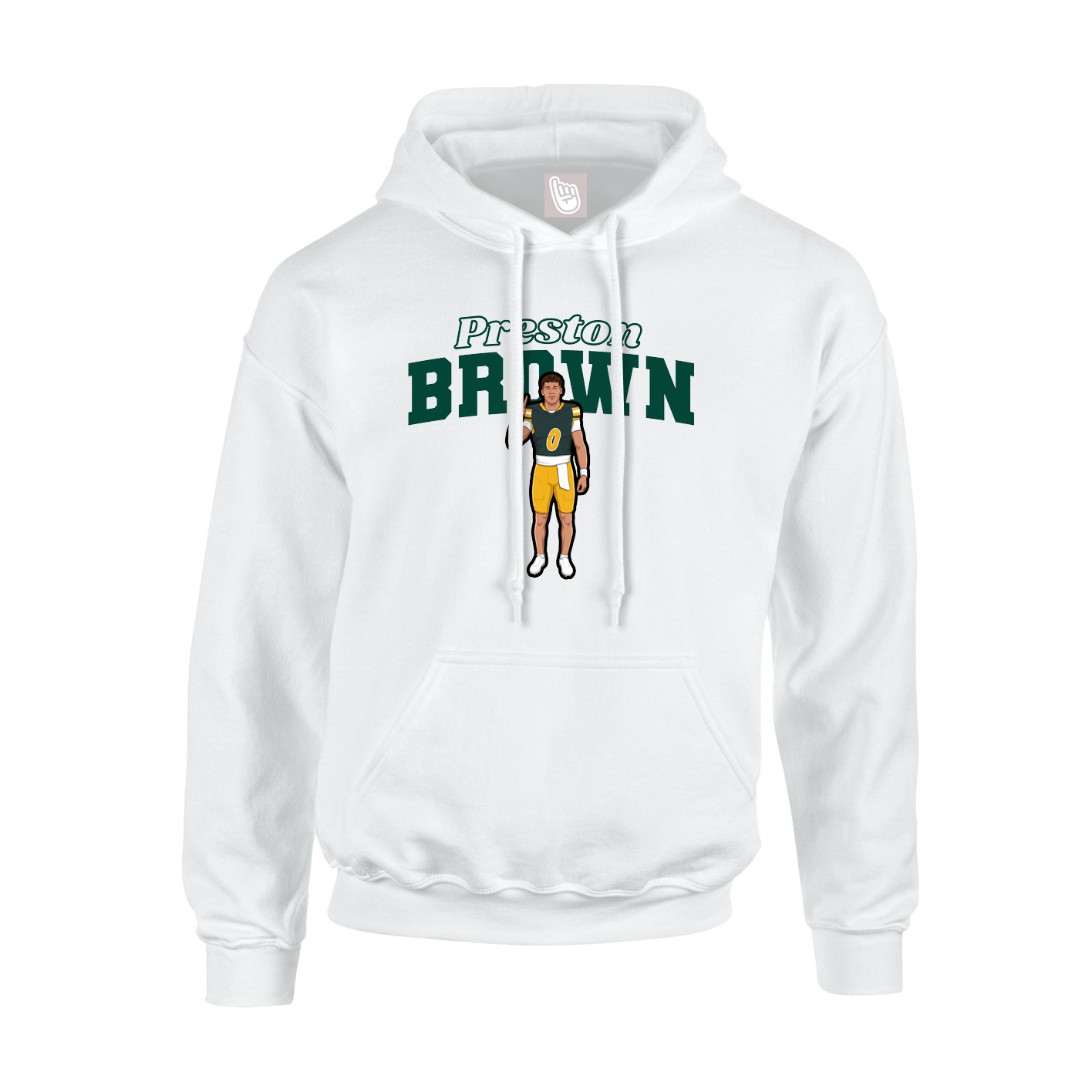 Hoodie — Name Arch in White
