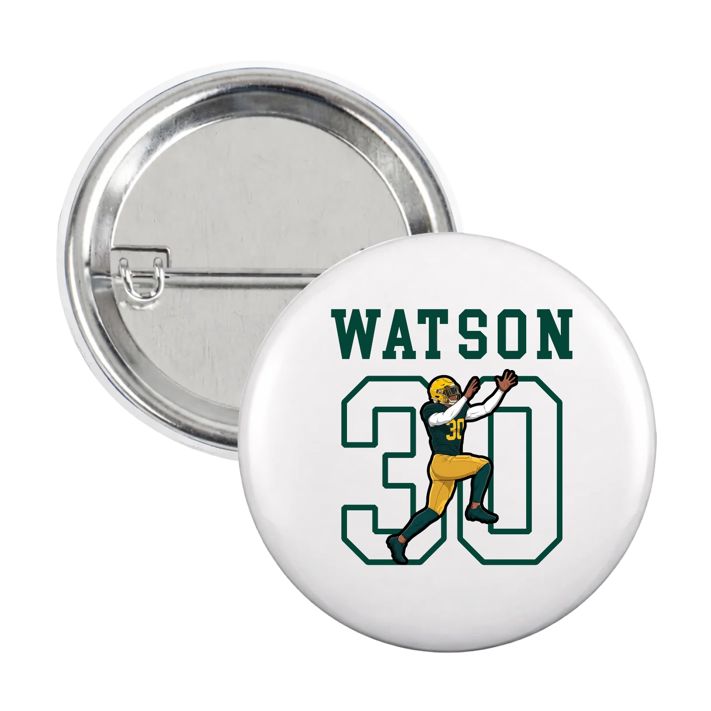 Game Day Button — Shirsey in White