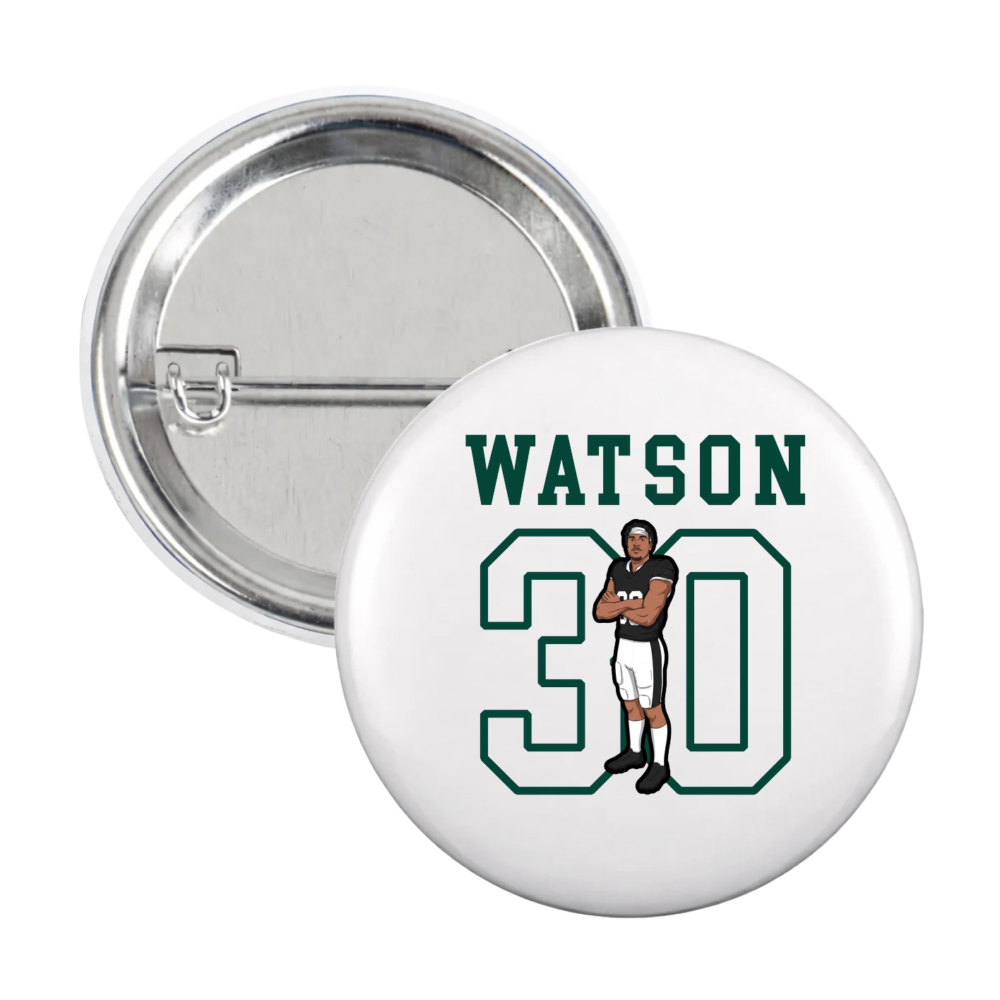 Game Day Button — Shirsey in White