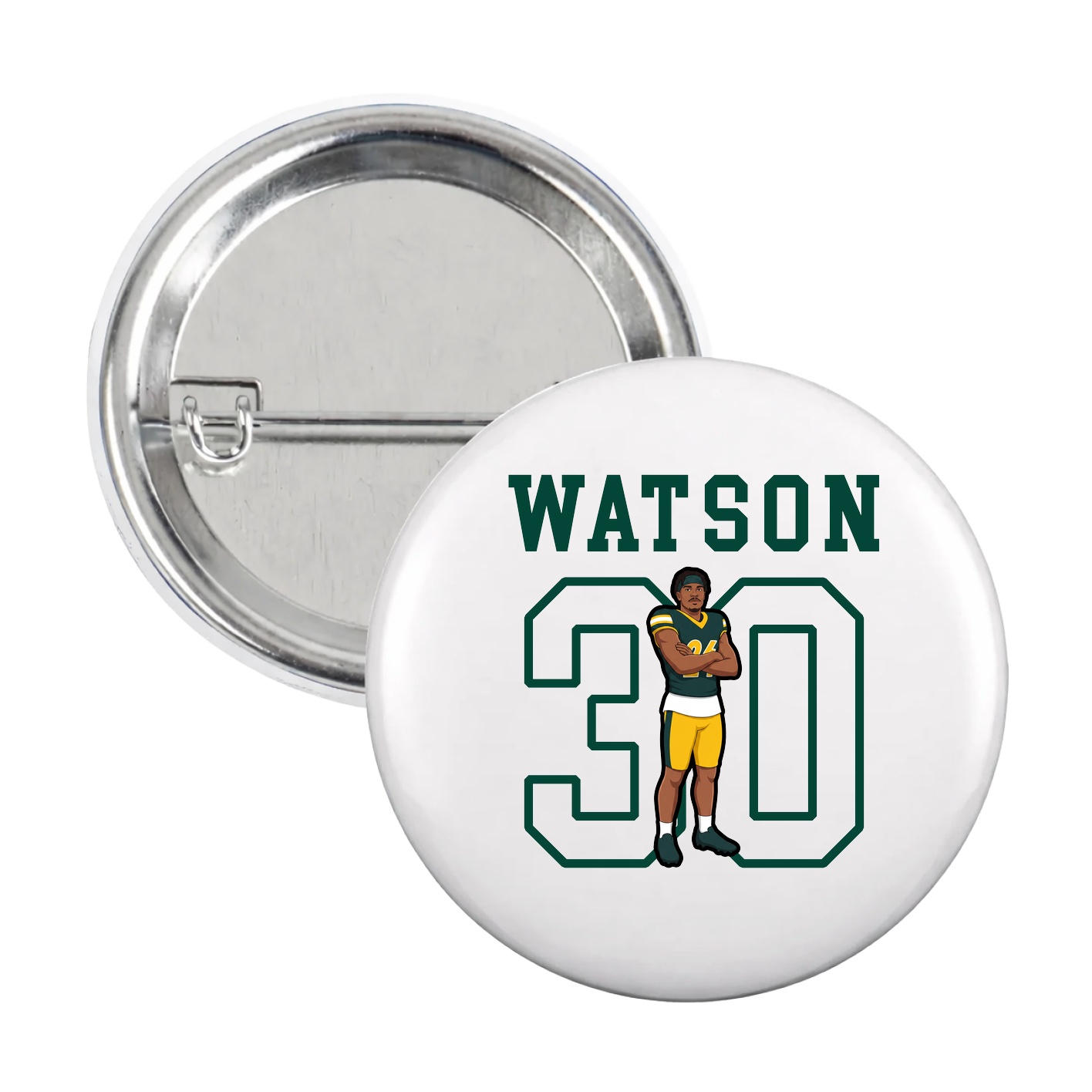 Game Day Button — Shirsey in White