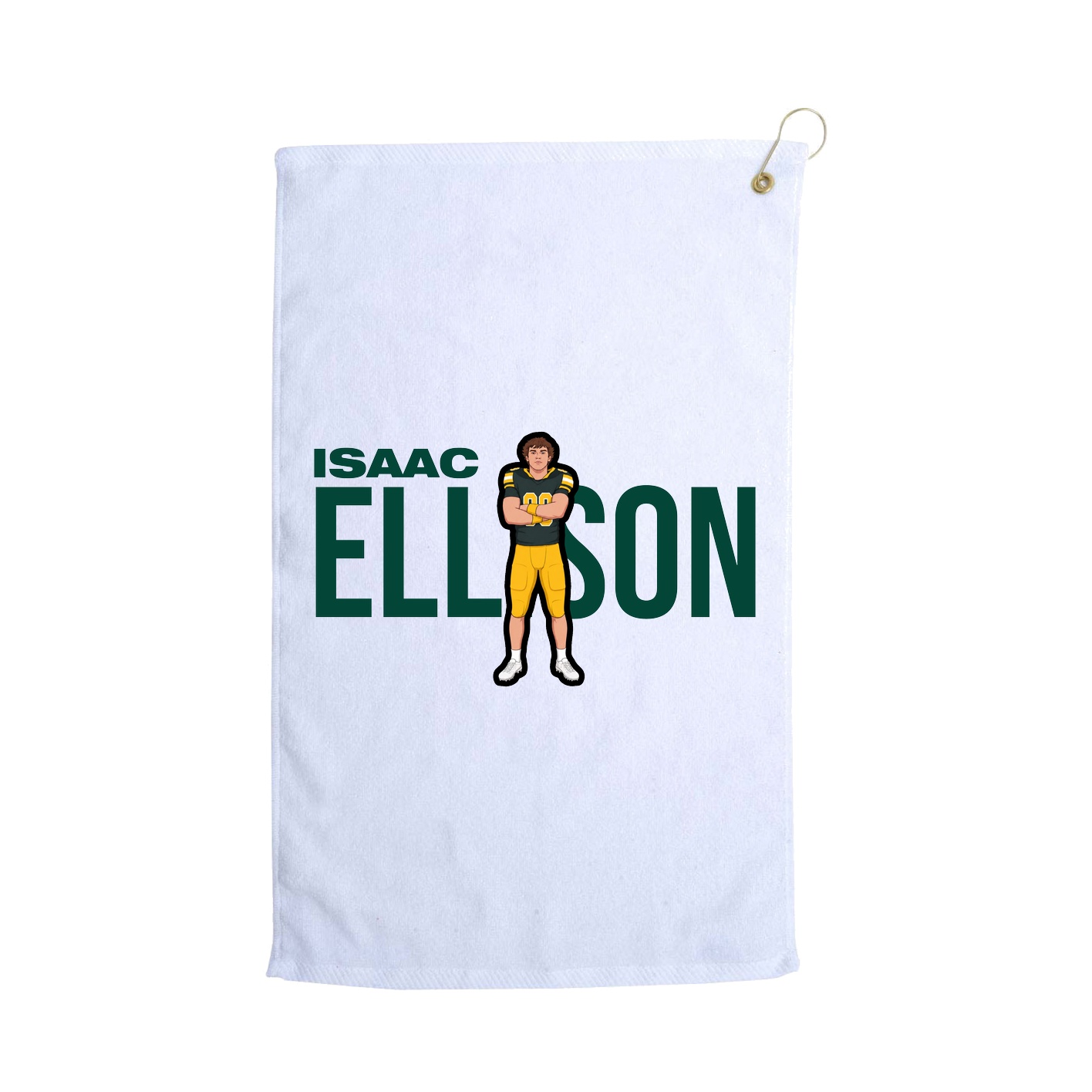 Golf Towel — Player Name in White