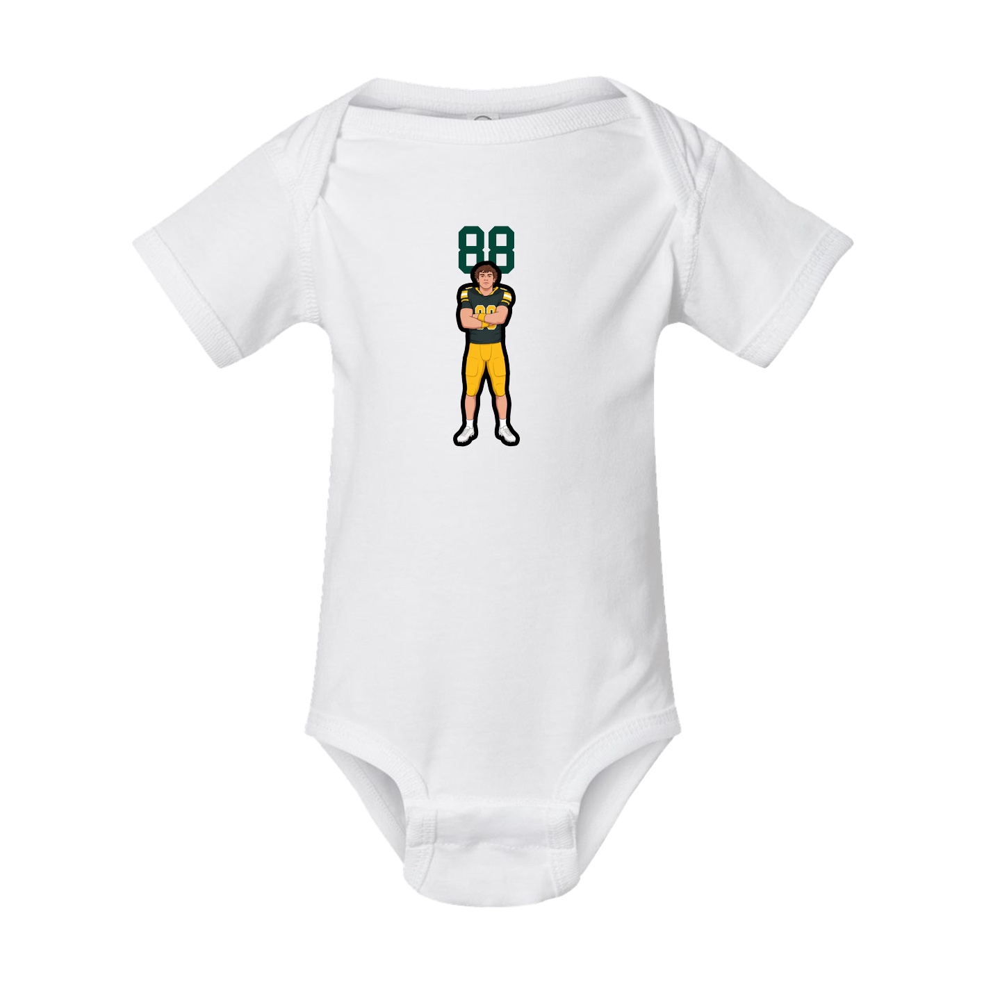 Baby Onesie — Number Top in White