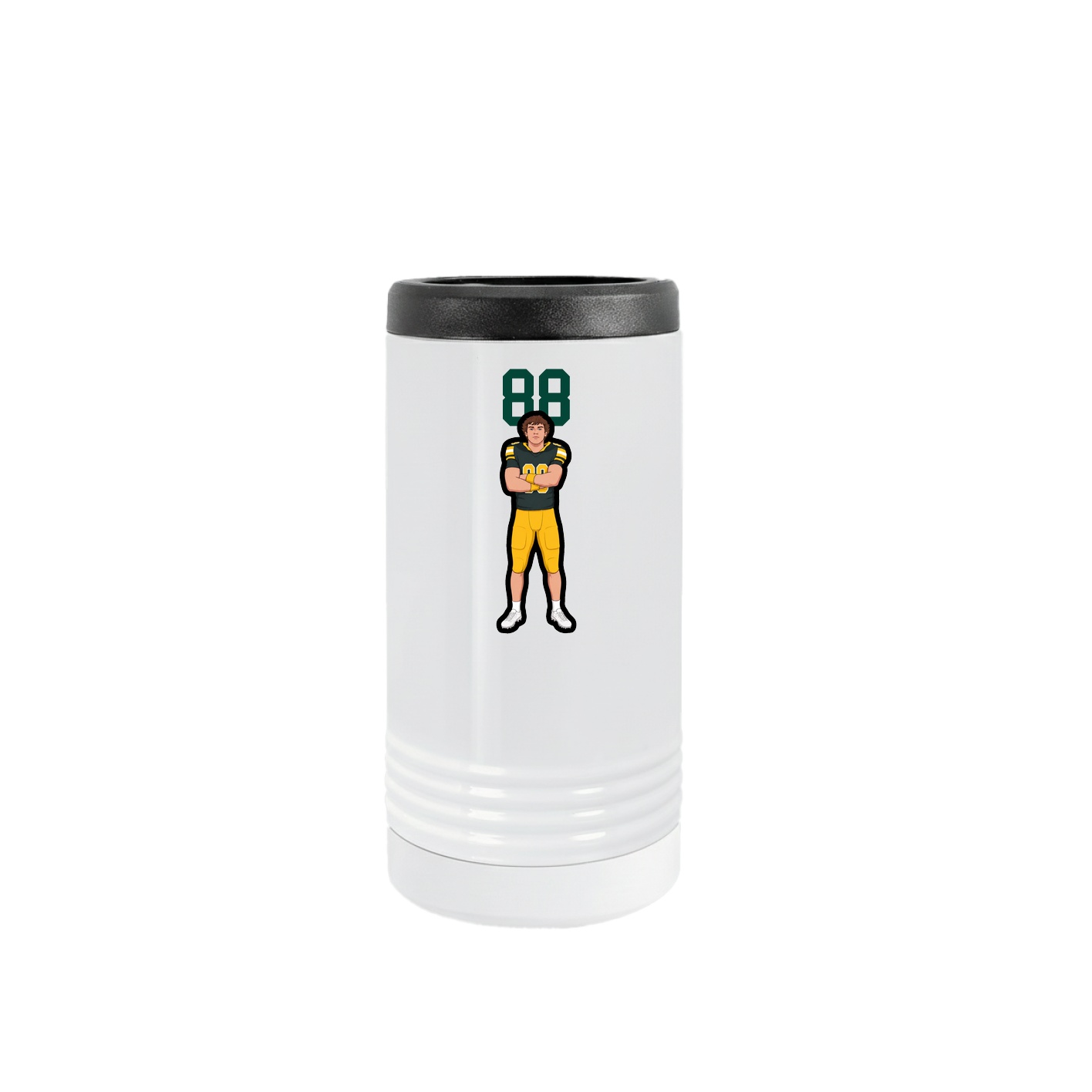 Slim Beverage Holder — Number Top in White