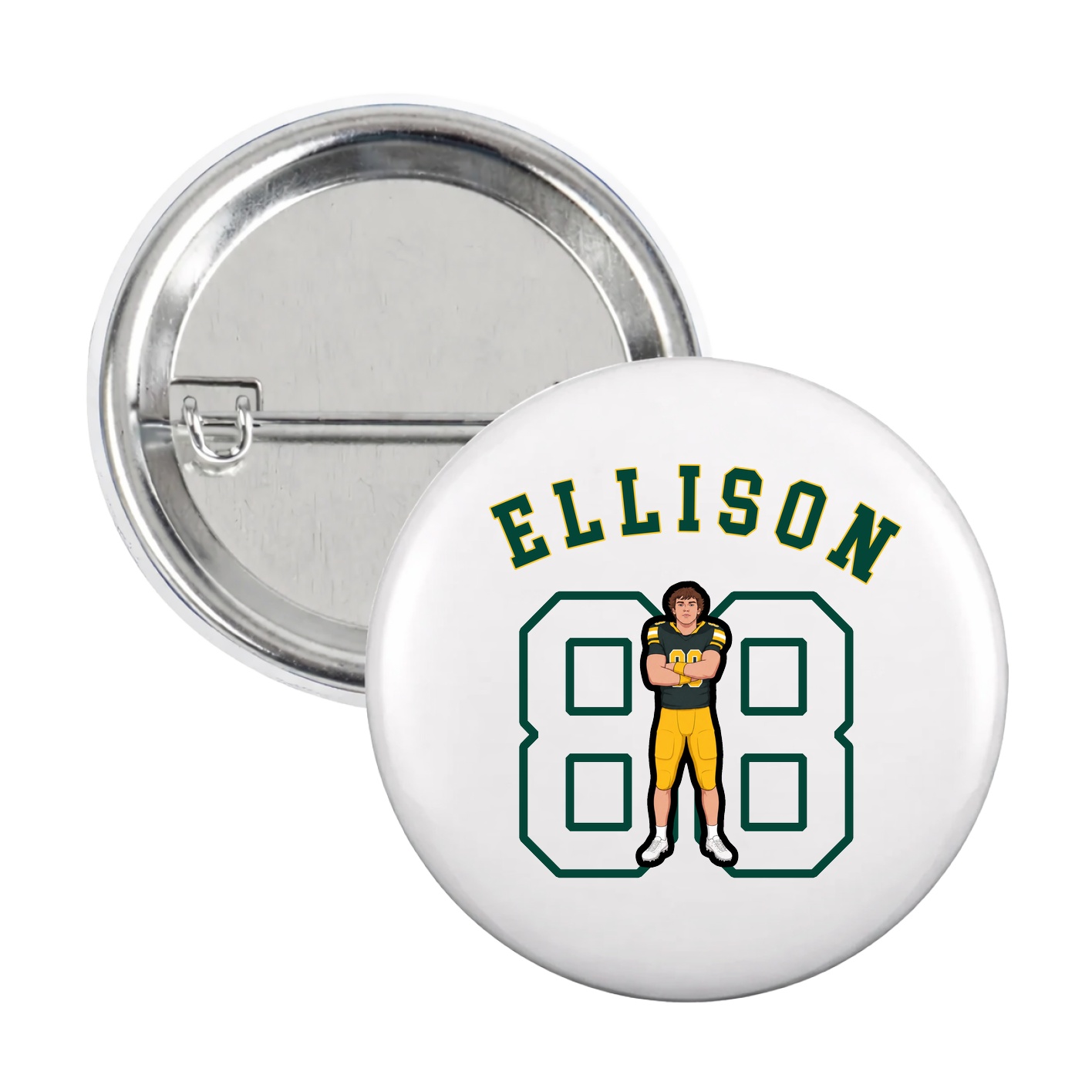 Game Day Button — Shirsey Arch in White