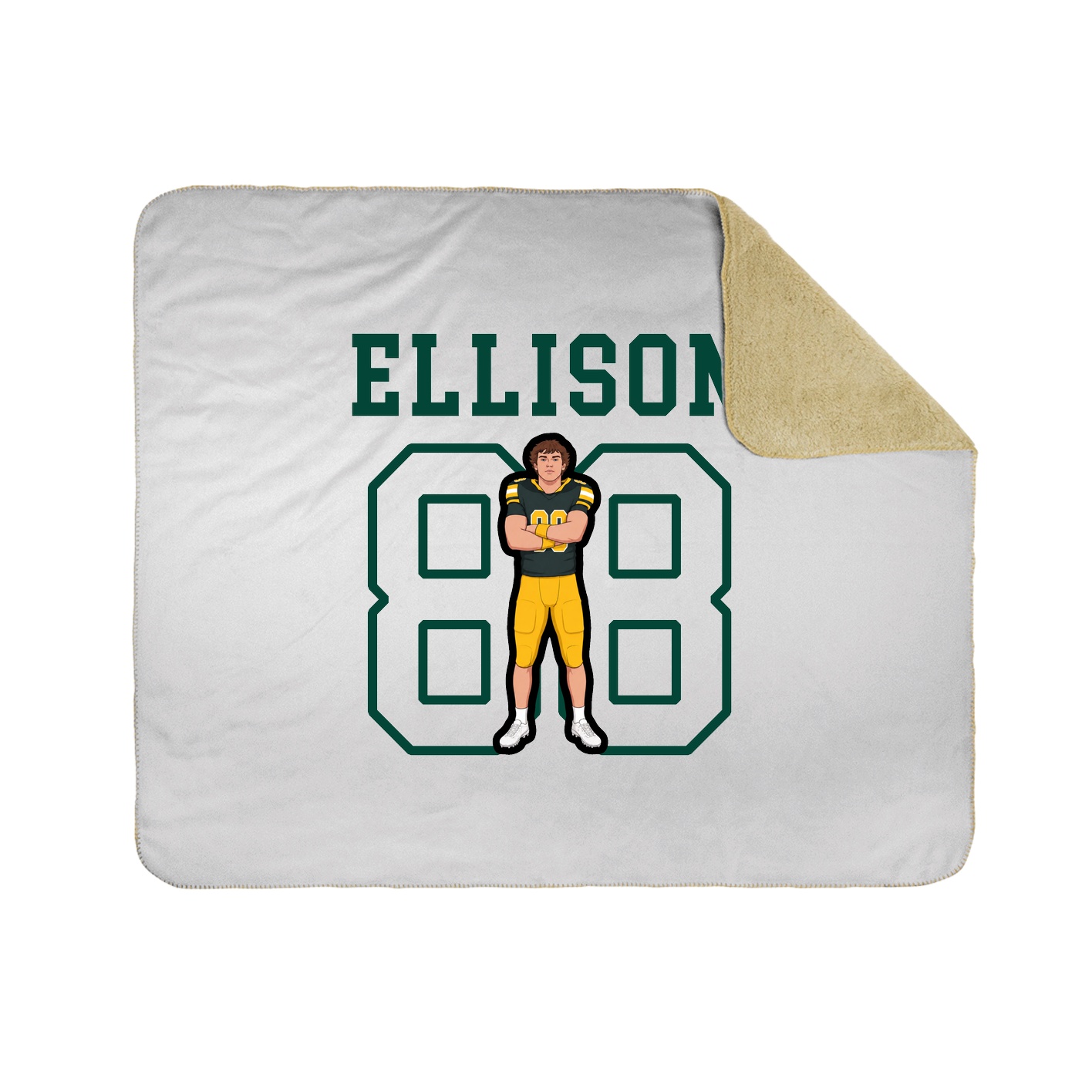 Throw Blanket — Shirsey in White