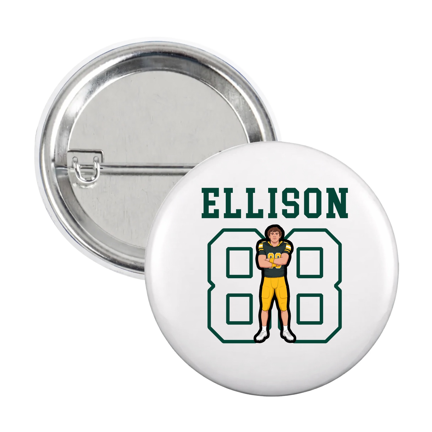 Game Day Button — Shirsey in White