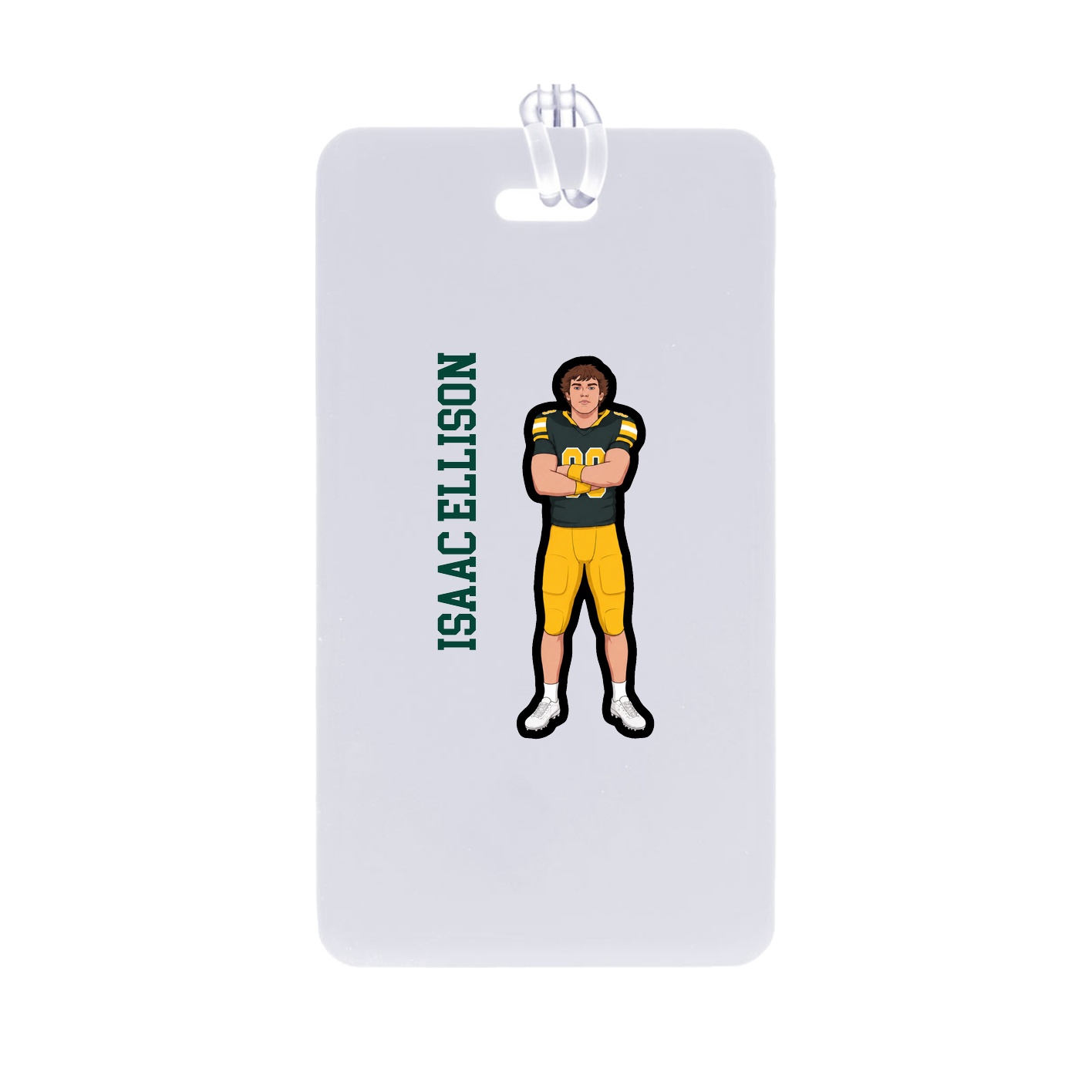 Bag Tag — Name Vertical in Classic