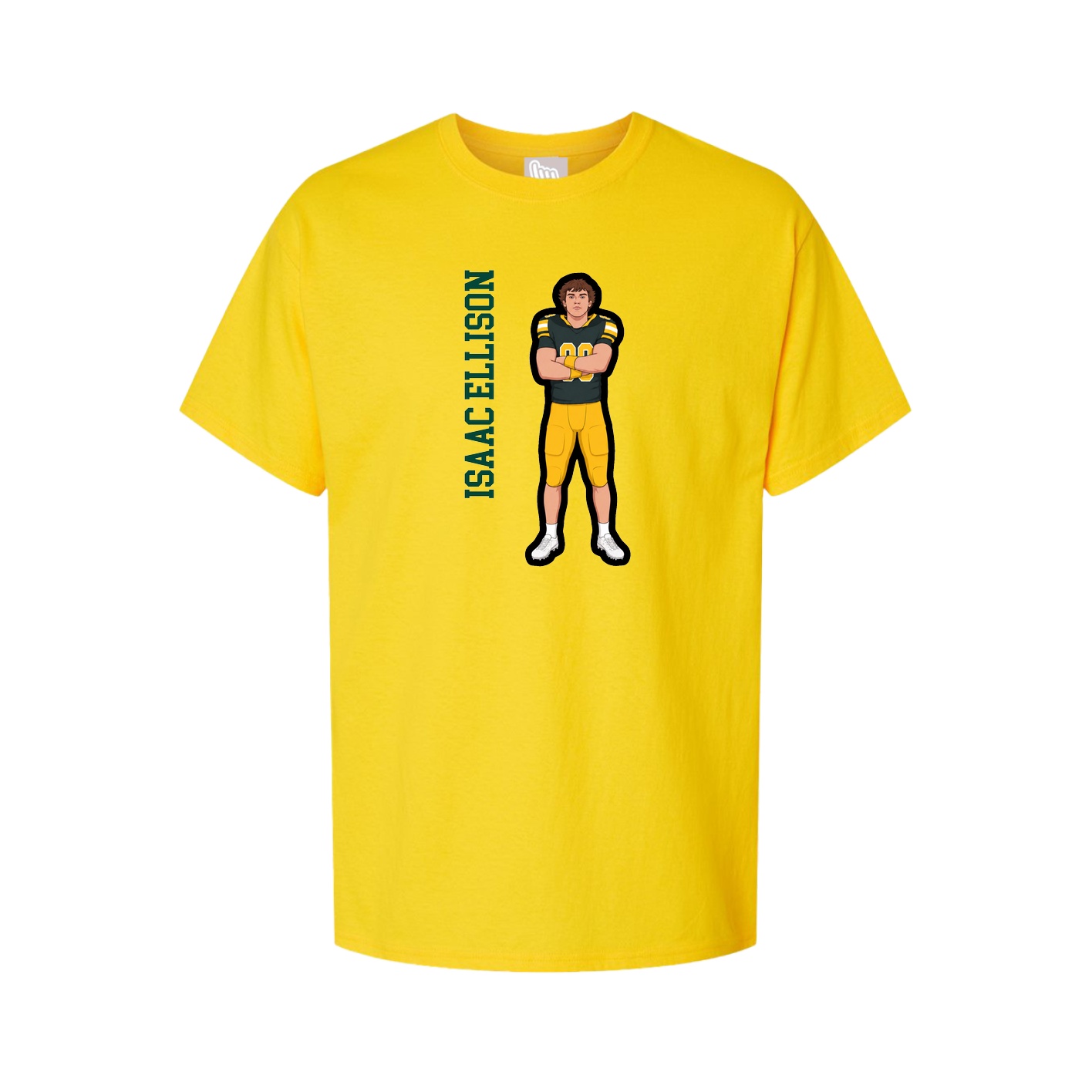 Tee — Name Vertical in Gold