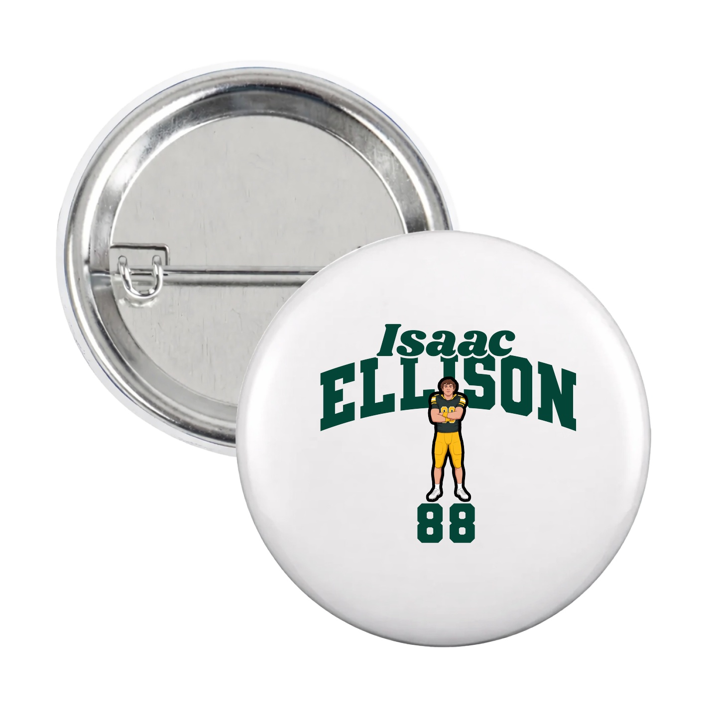 Game Day Button — Signature Arch in White