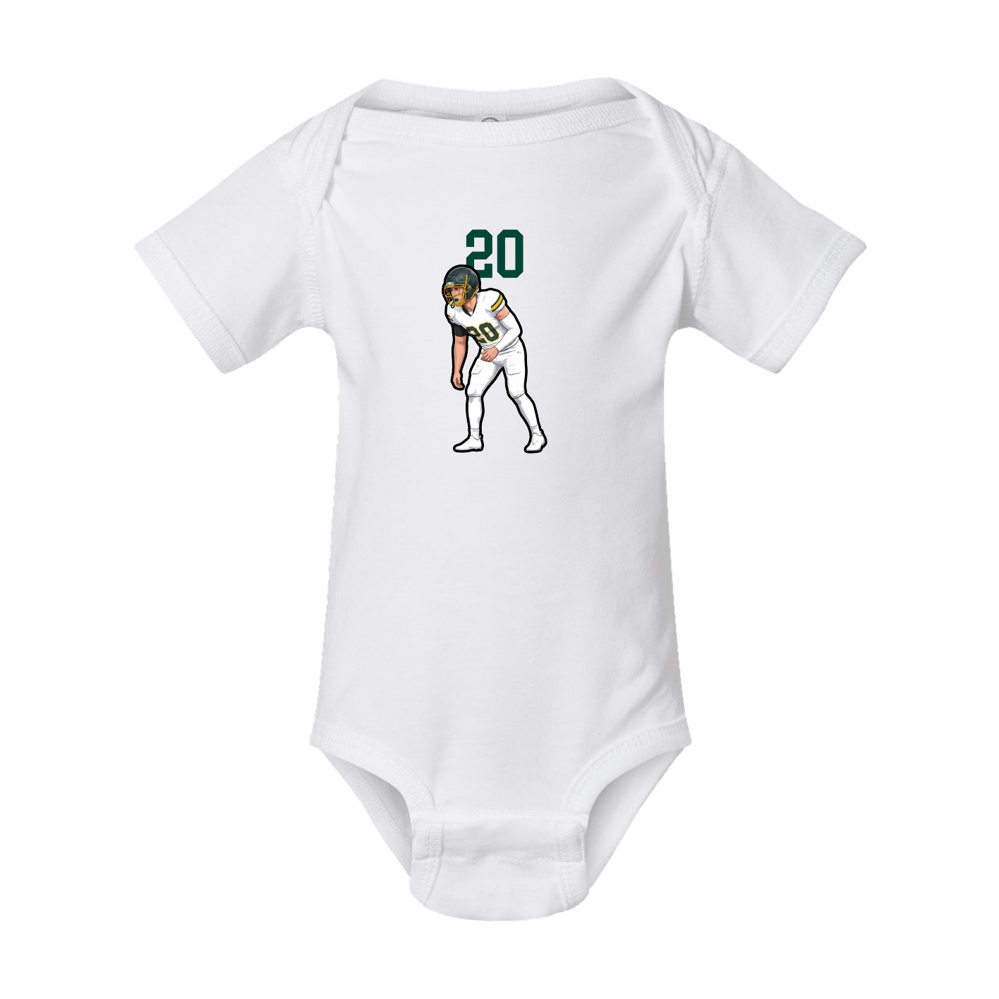 Baby Onesie — Number Top in White