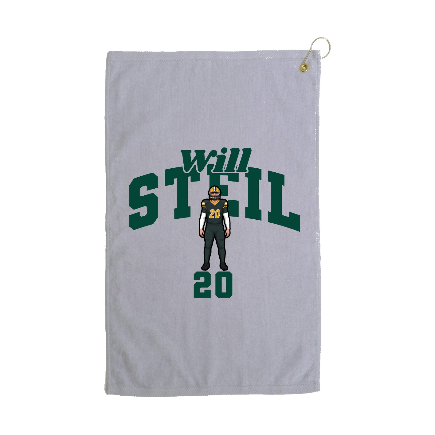 Golf Towel — Signature Arch in Grey