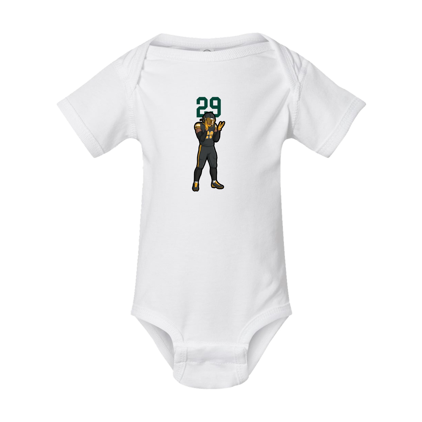 Baby Onesie — Number Top in White