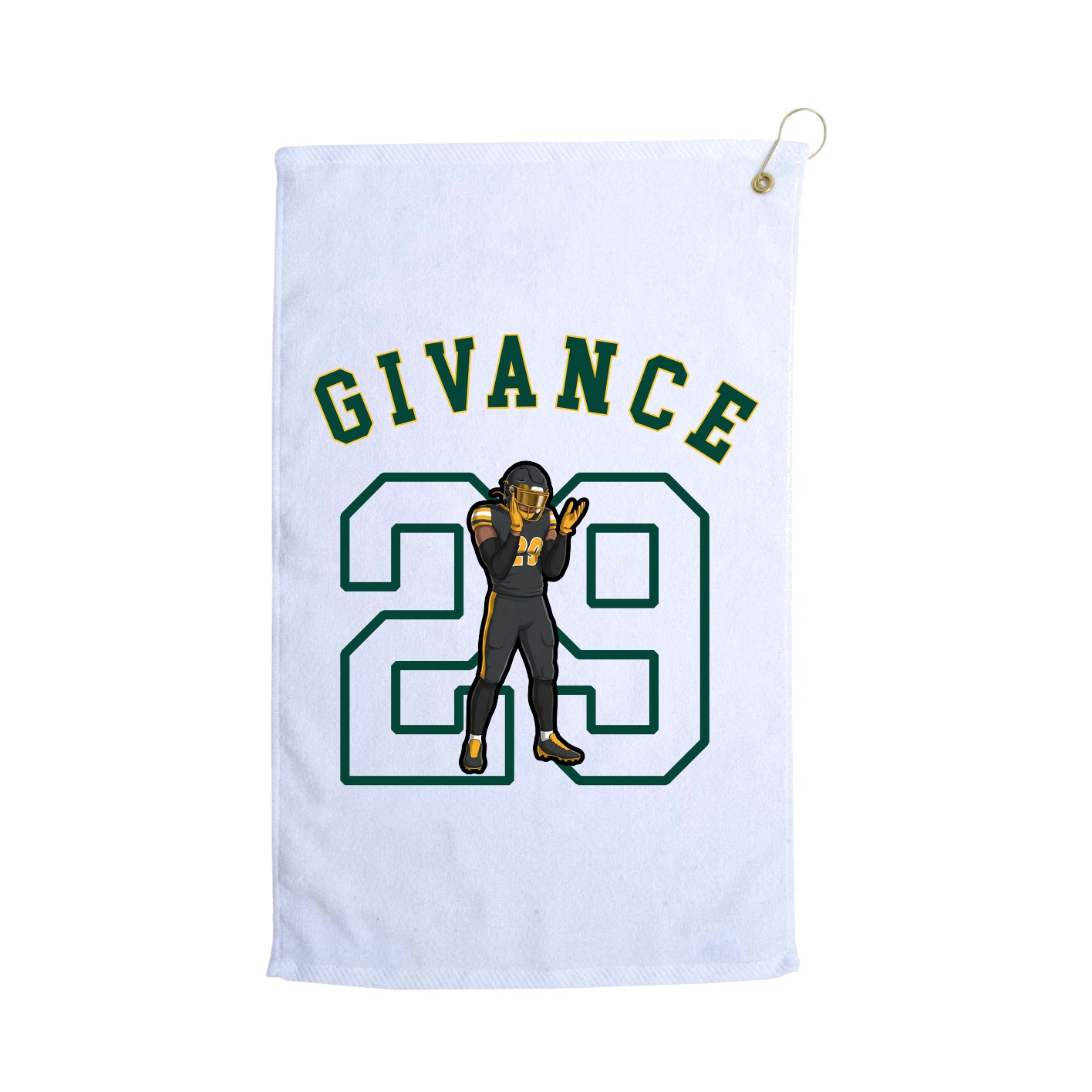 Golf Towel — Shirsey Arch in White