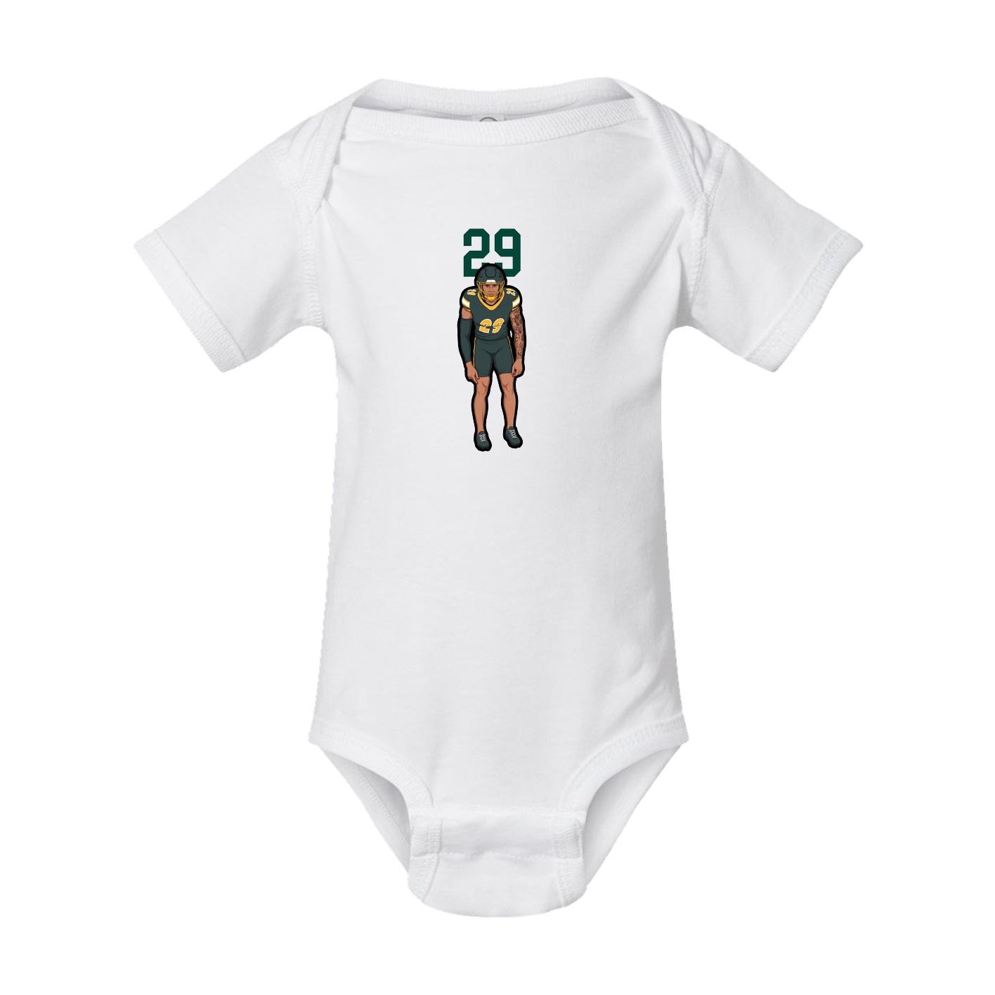 Baby Onesie — Number Top in White