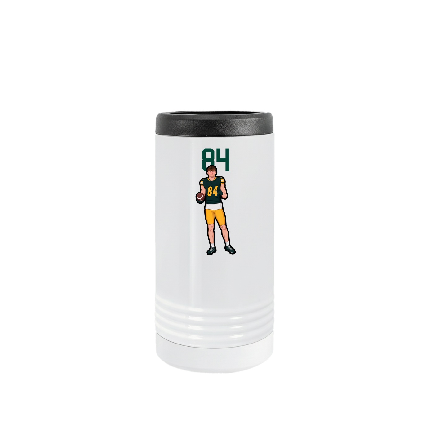Slim Beverage Holder — Number Top in White