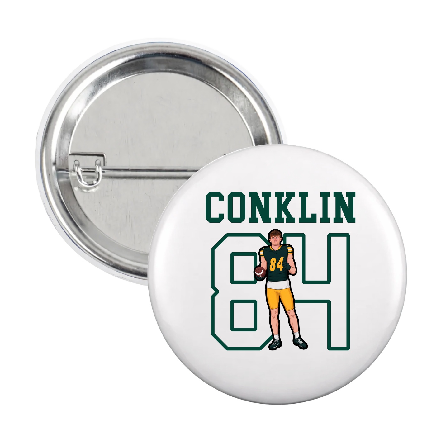 Game Day Button — Shirsey in White