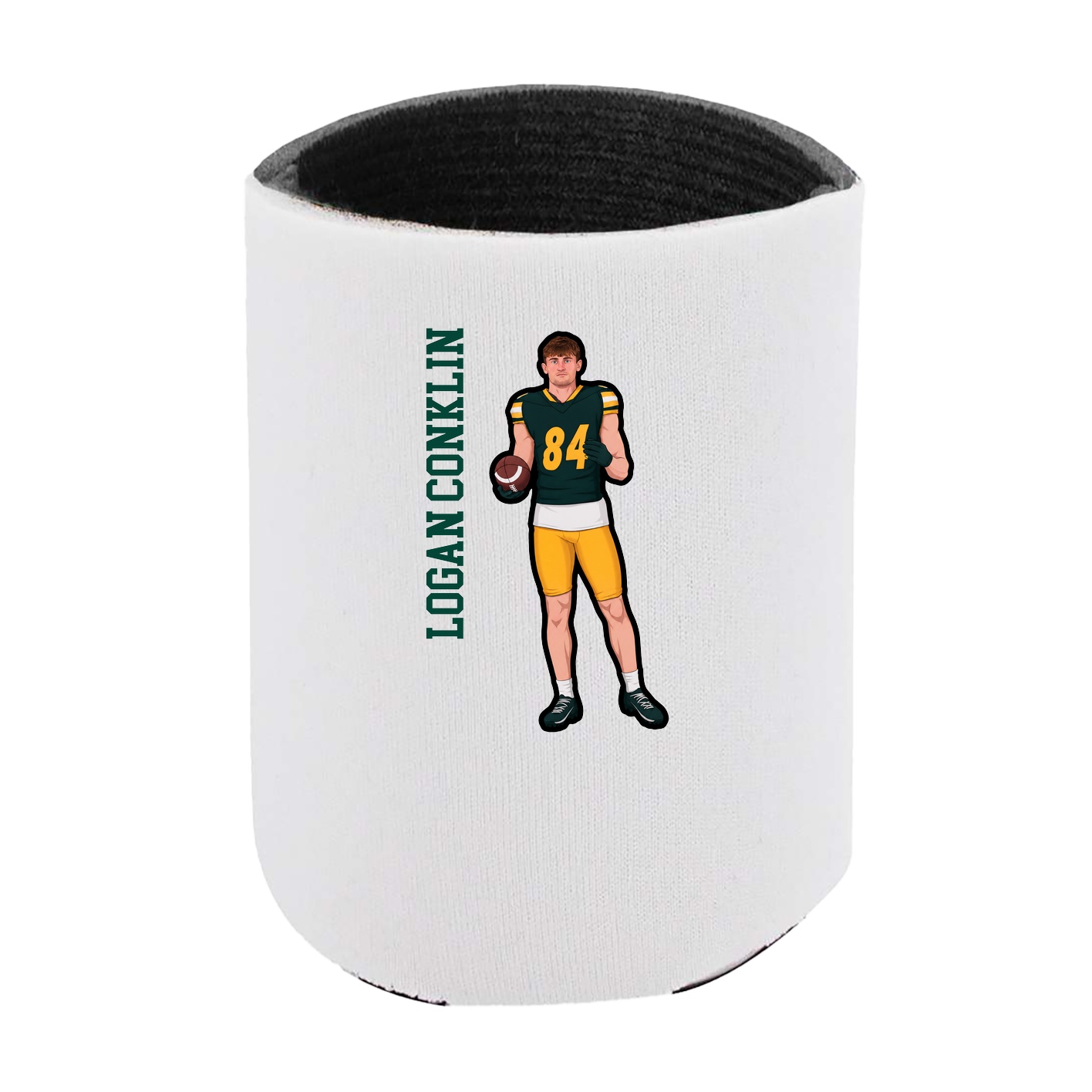 Can Holder — Name Vertical in White