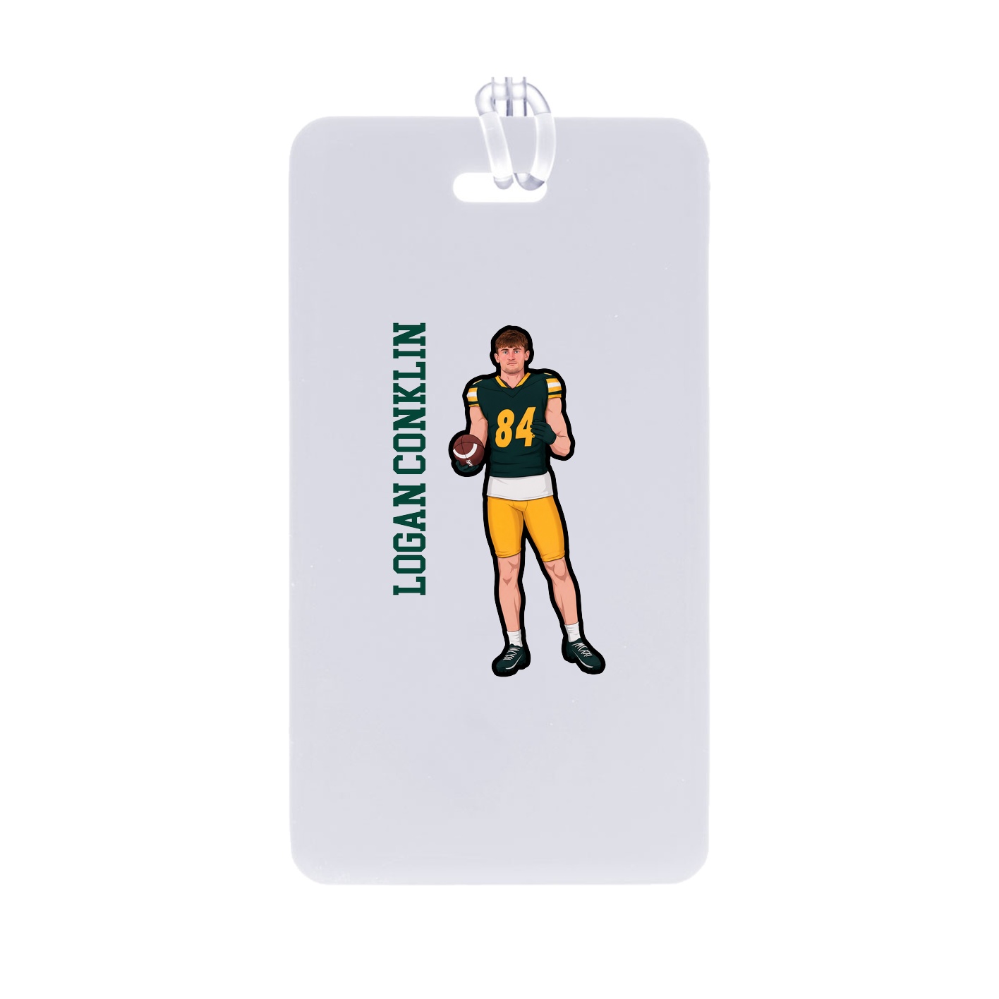 Bag Tag — Name Vertical in Classic