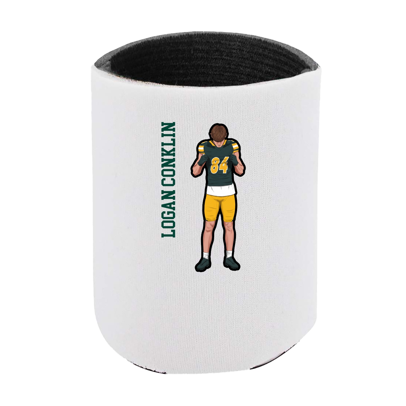 Can Holder — Name Vertical in White