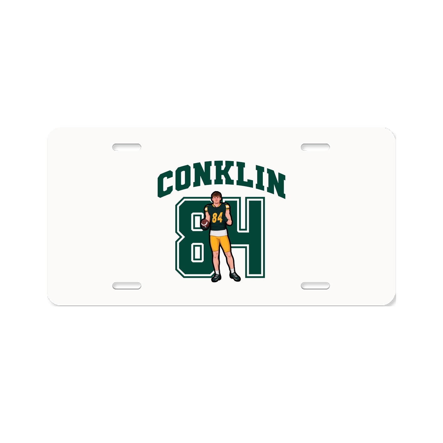 License Plate — Number in Classic