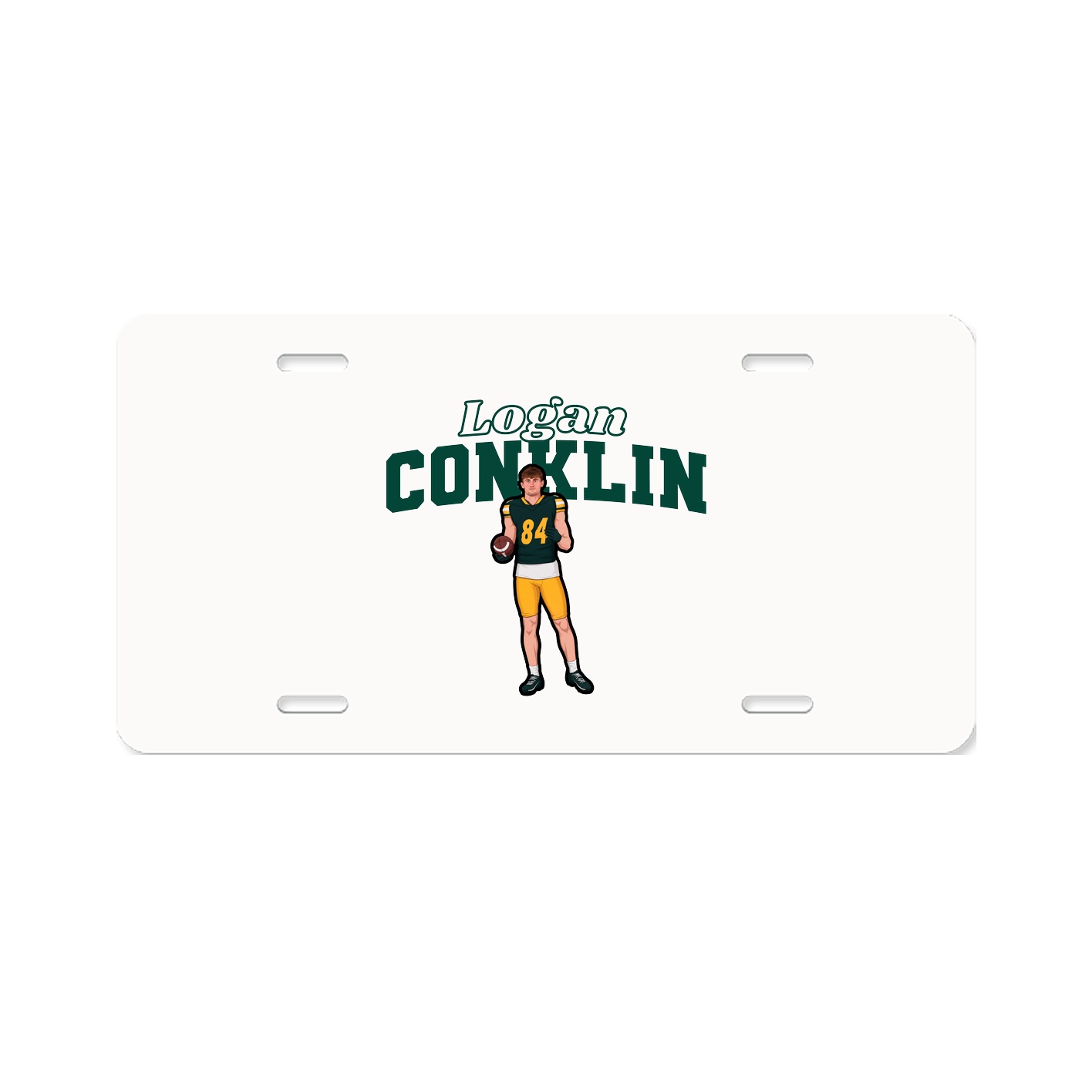 License Plate — Name Arch in Classic