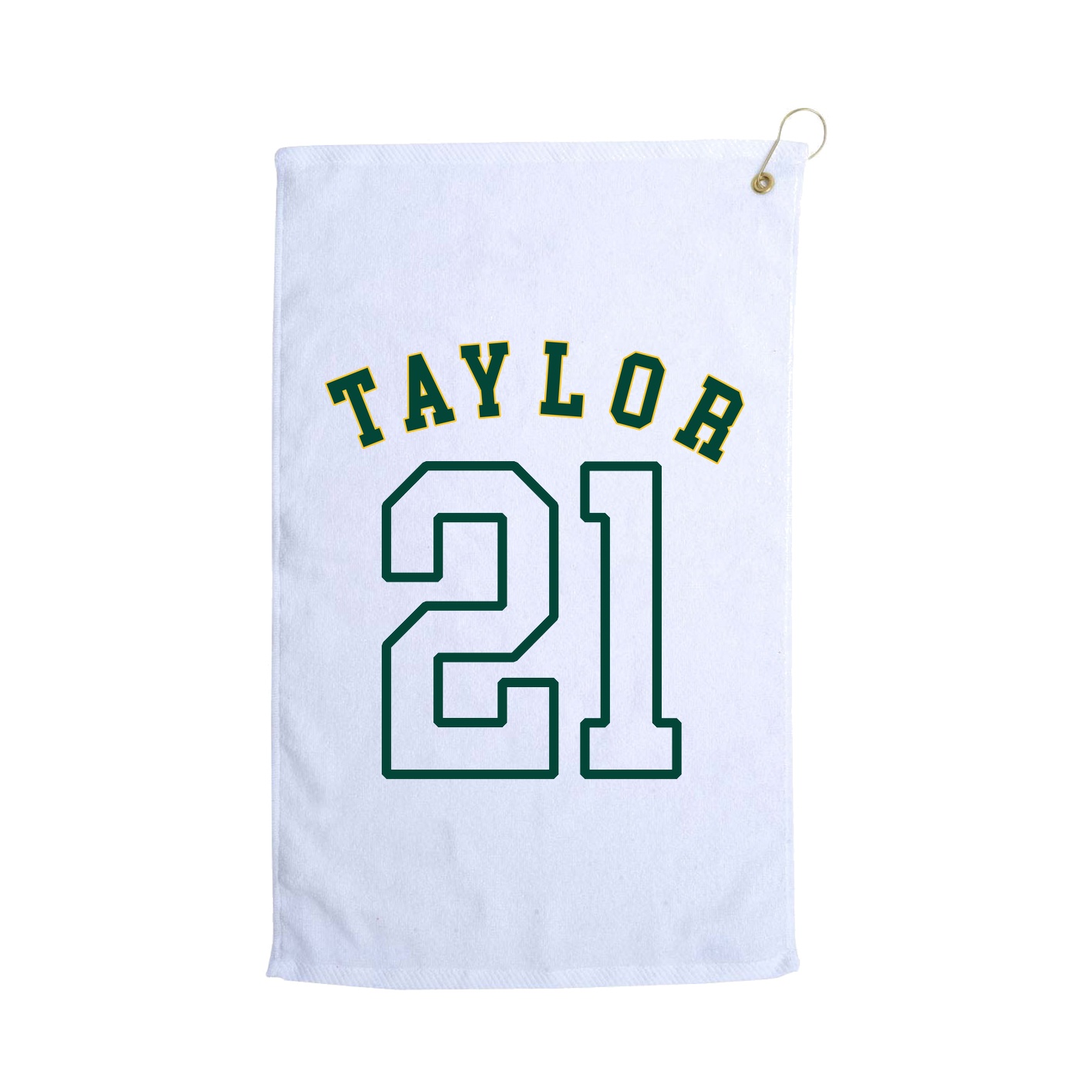 Golf Towel — Shirsey Arch in White