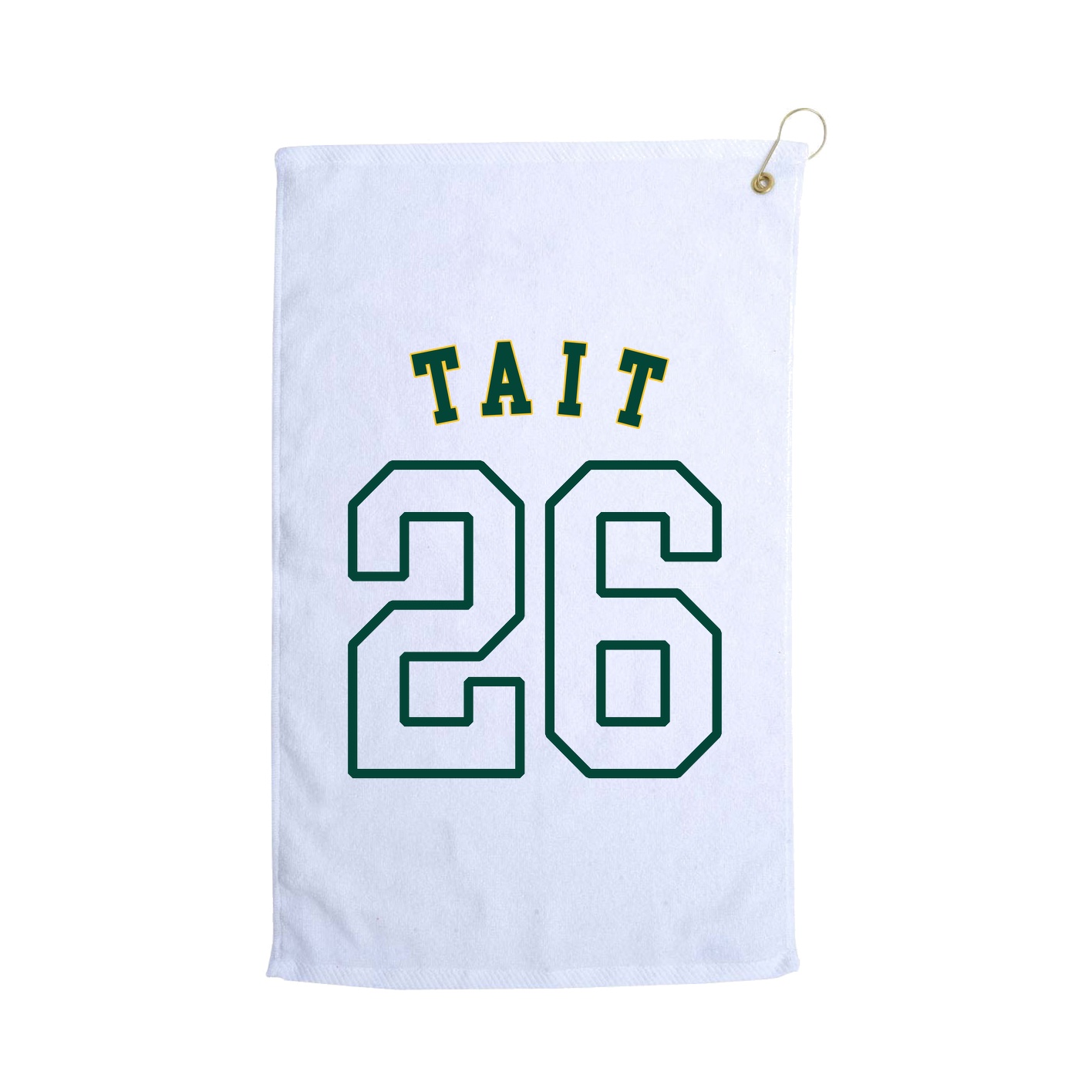 Golf Towel — Shirsey Arch in White