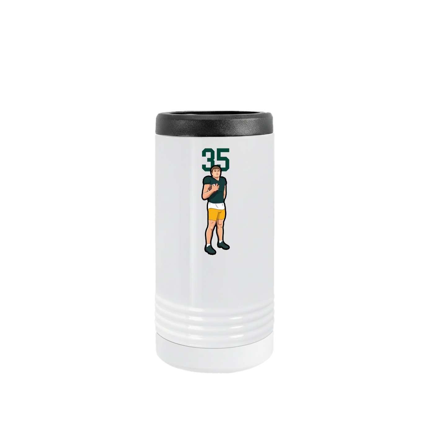 Slim Beverage Holder — Number Top in White