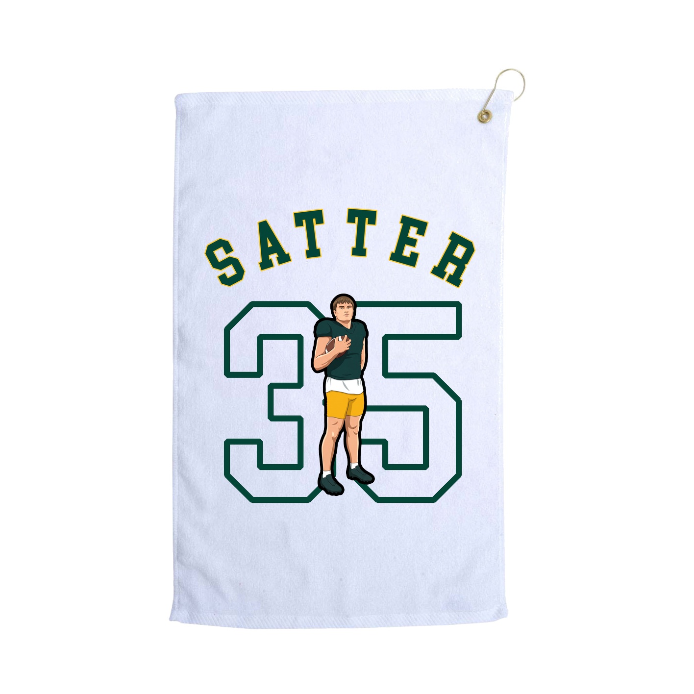 Golf Towel — Shirsey Arch in White