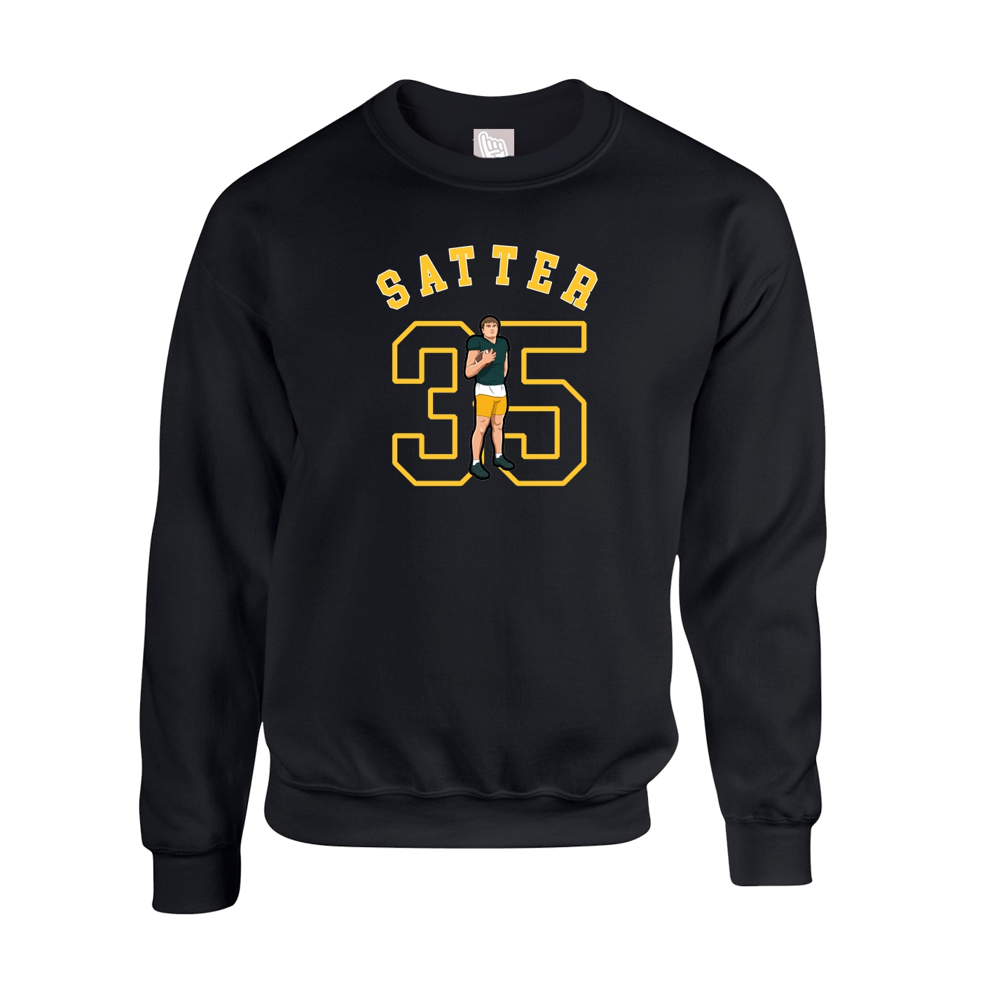 Fleece Crew — Shirsey Arch in Black