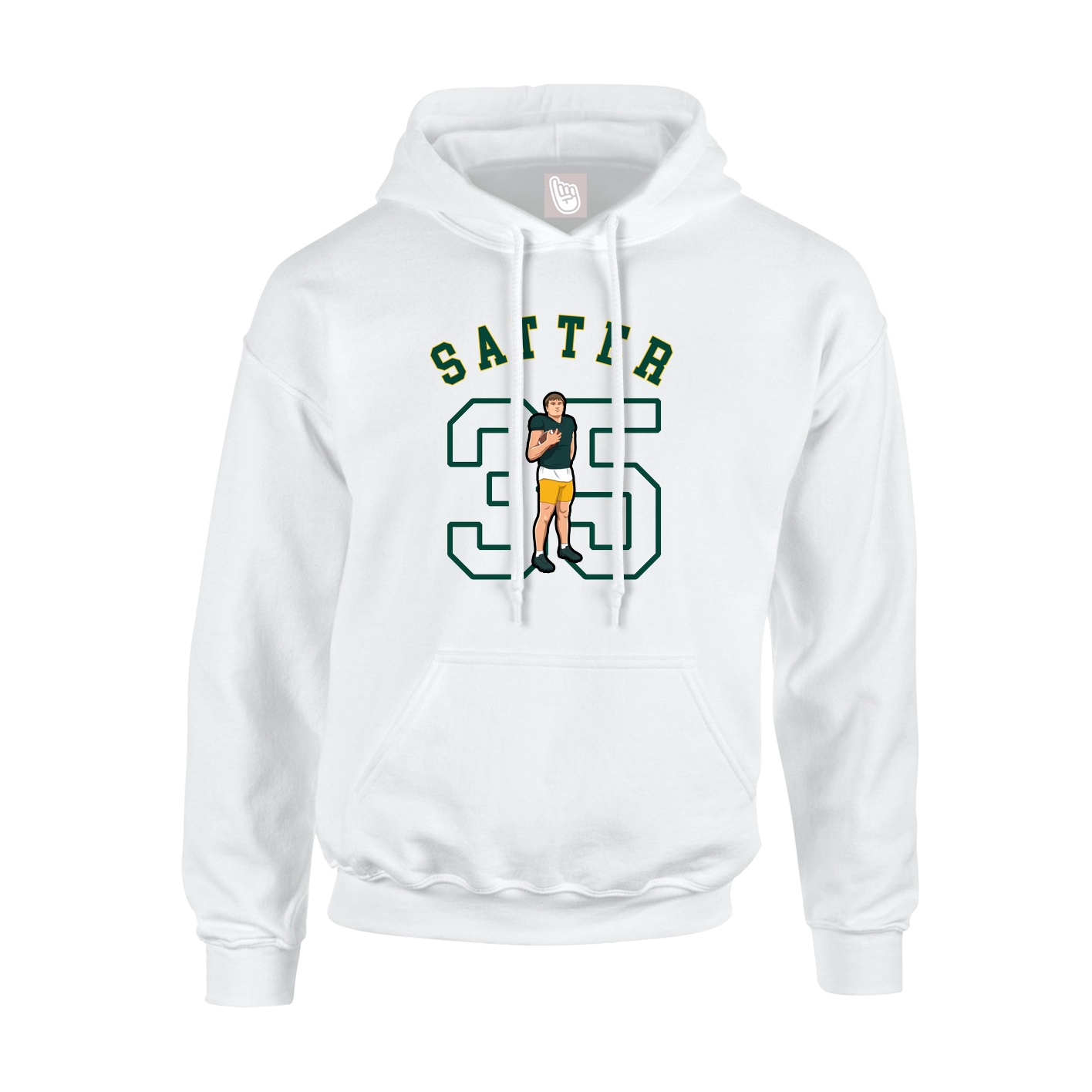Youth Hoodie — Shirsey Arch in White