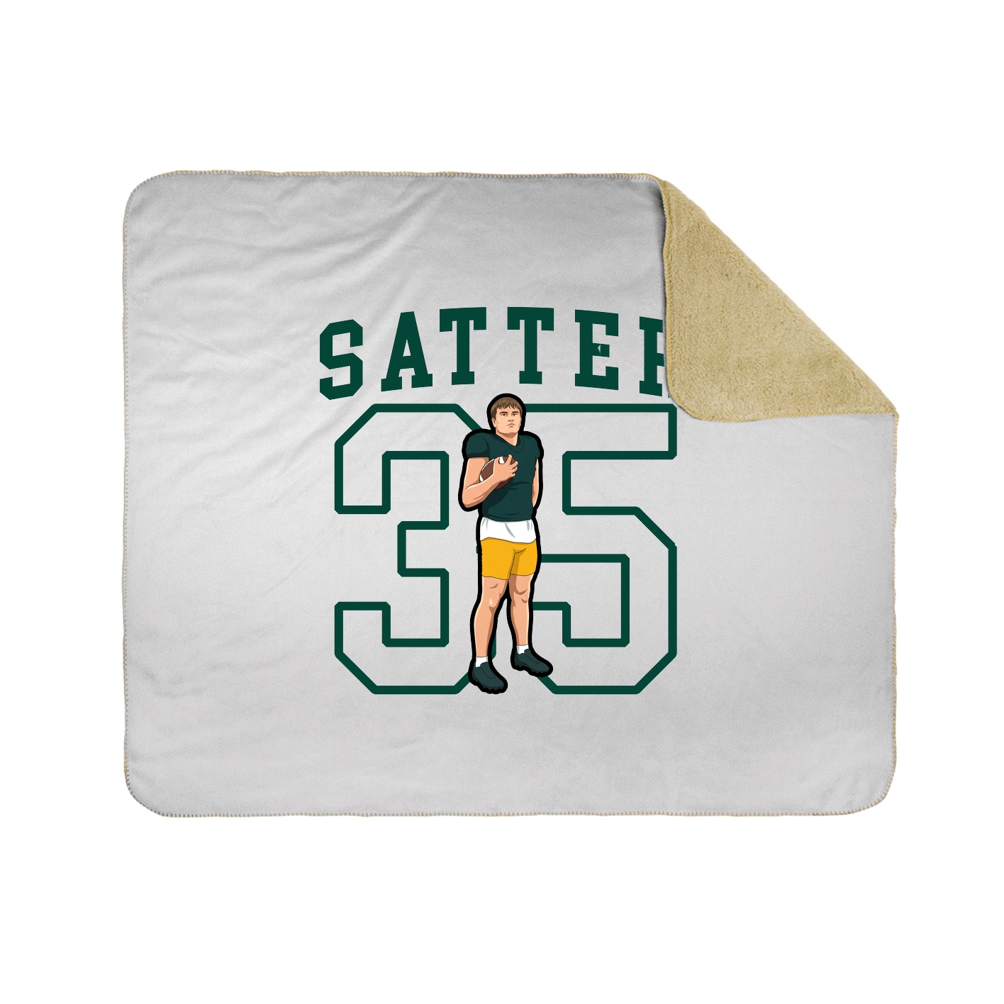 Throw Blanket — Shirsey in White