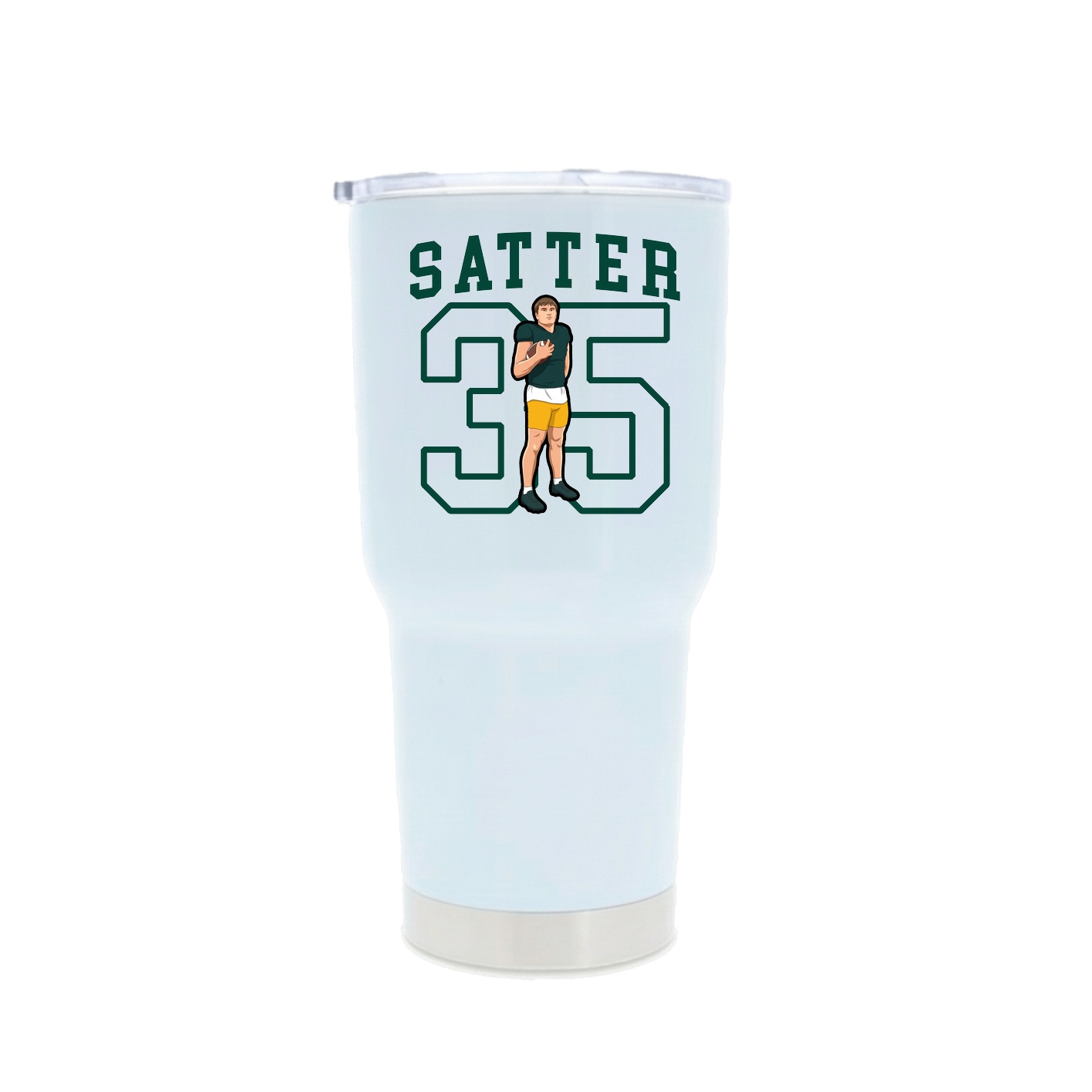 30oz Stainless Steel Tumbler — Shirsey in White