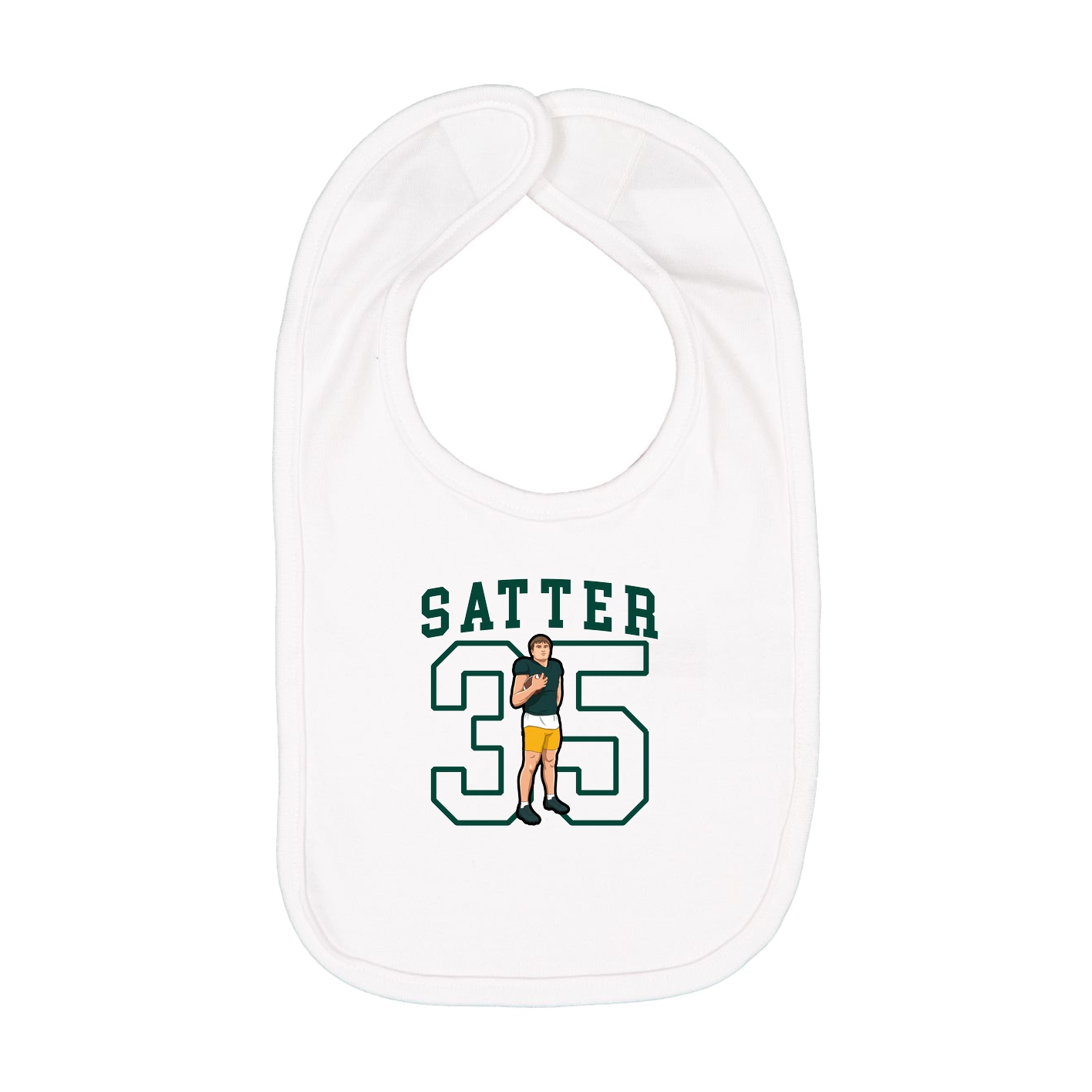 Infant Bib — Shirsey in White
