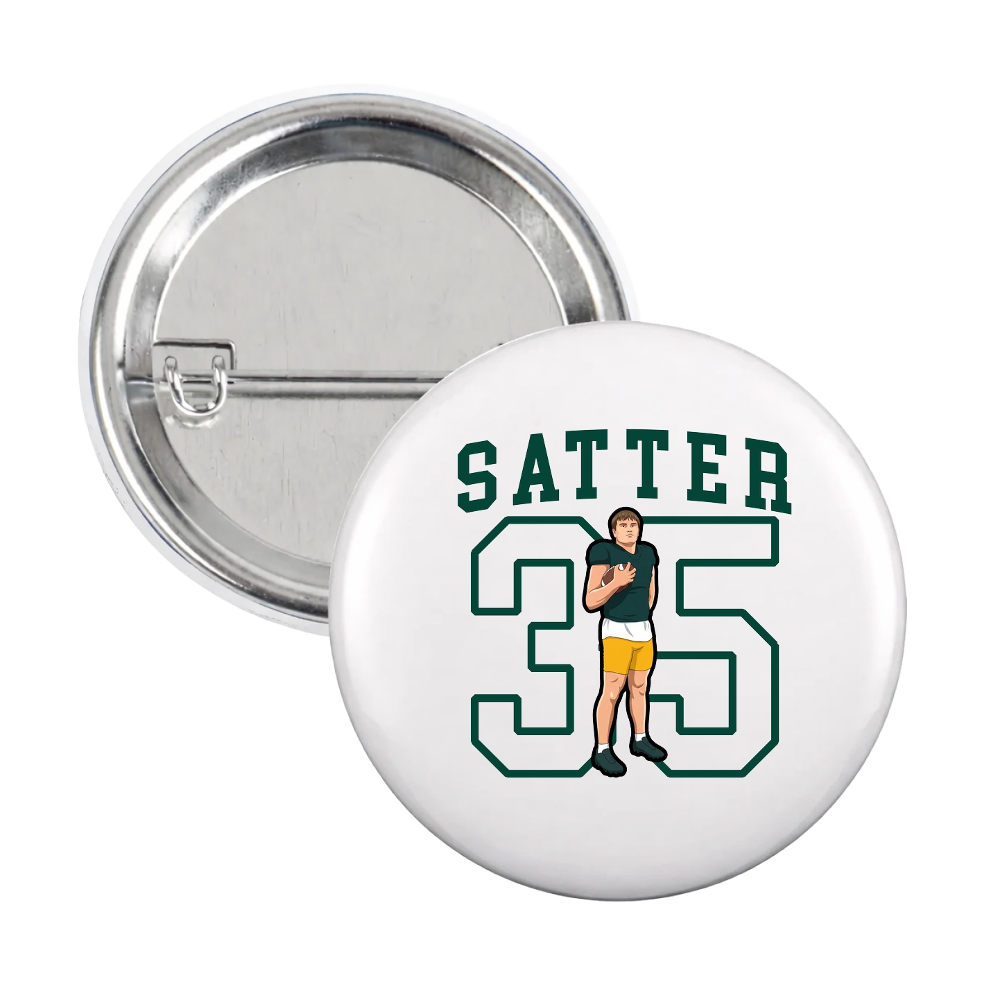 Game Day Button — Shirsey in White