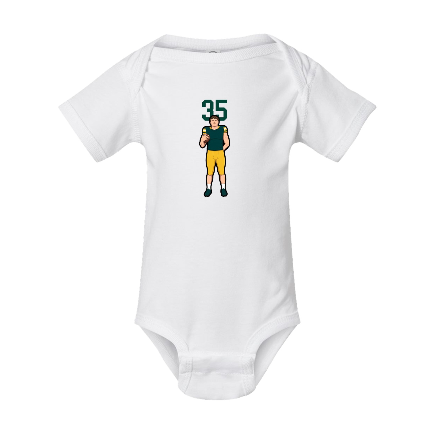 Baby Onesie — Number Top in White