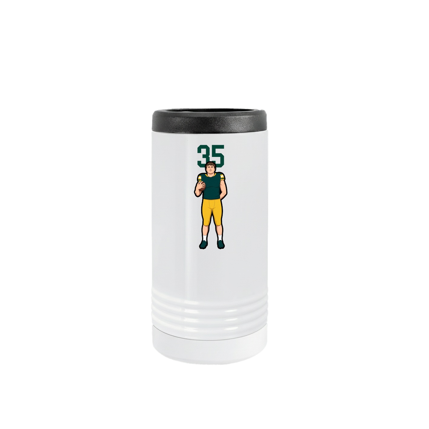 Slim Beverage Holder — Number Top in White