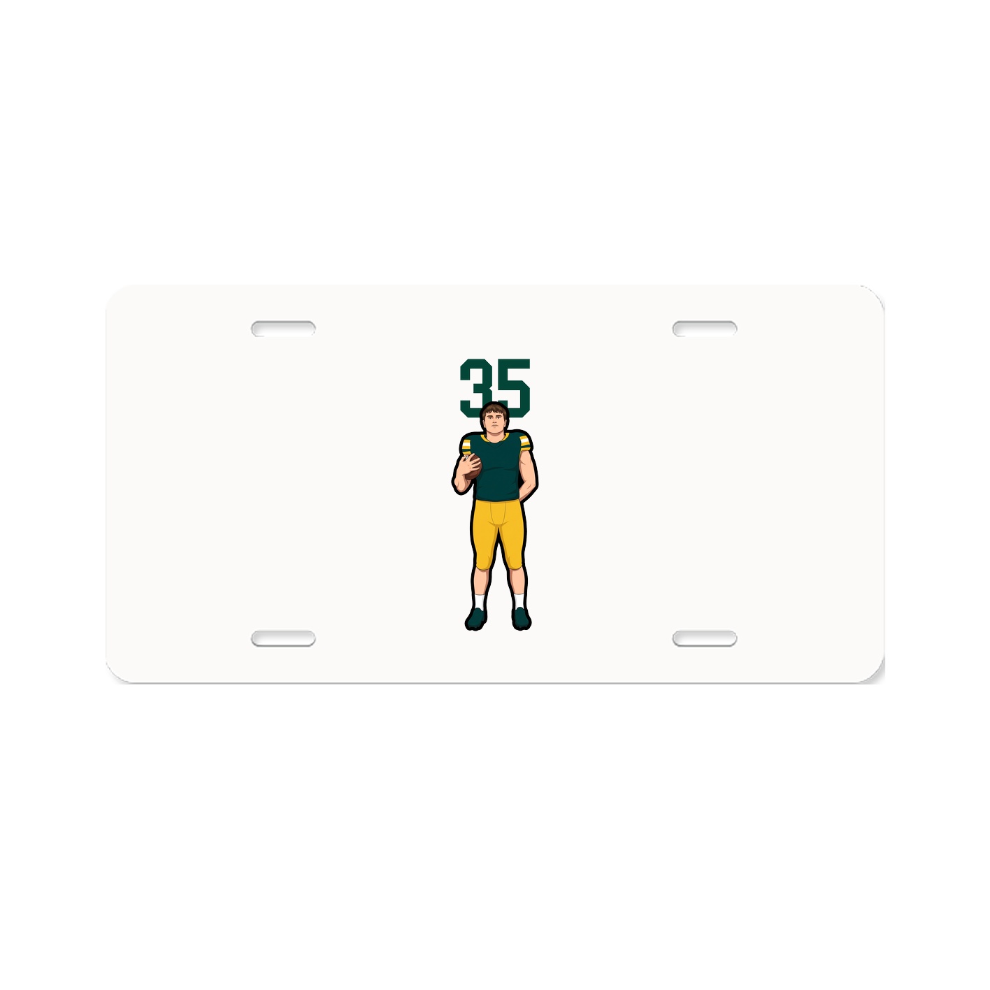 License Plate — Number Top in Classic