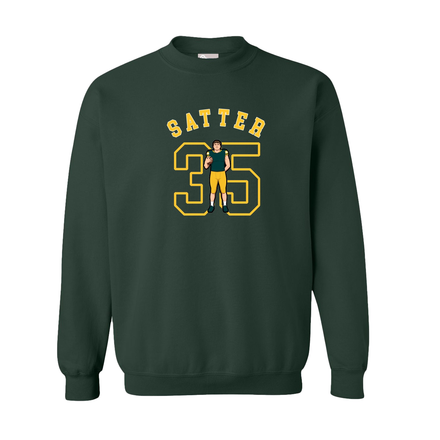 Fleece Crew — Shirsey Arch in Green