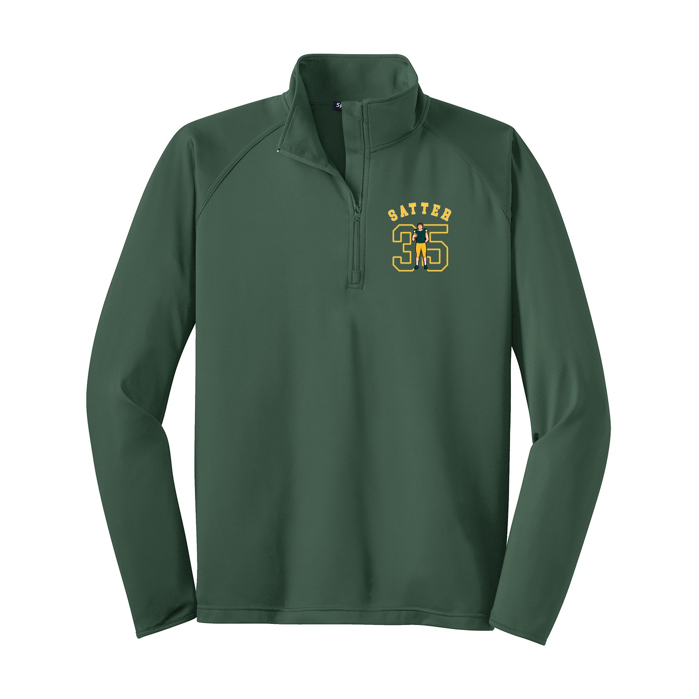 Q-Zip Pullover — Shirsey Arch in Green