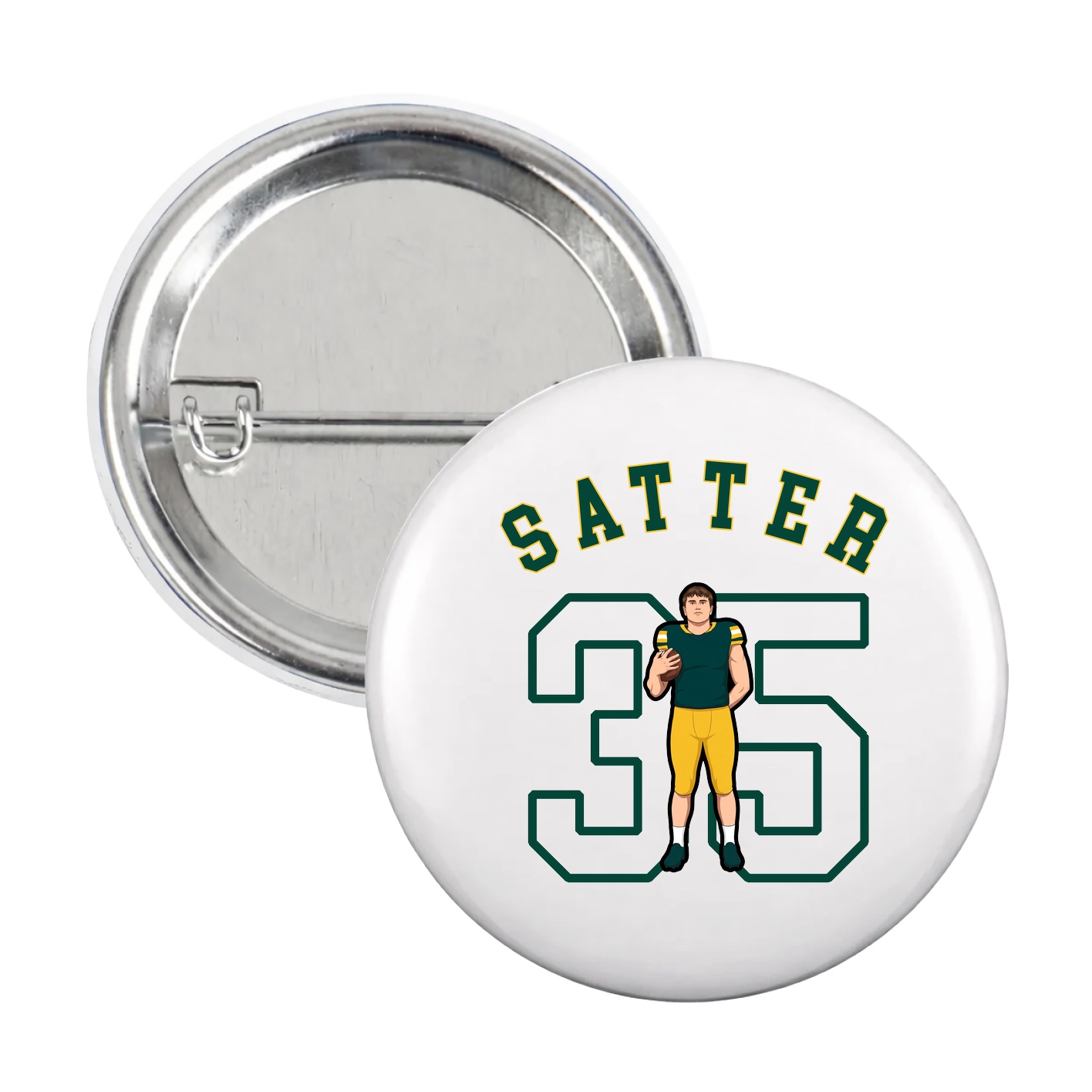 Game Day Button — Shirsey Arch in White