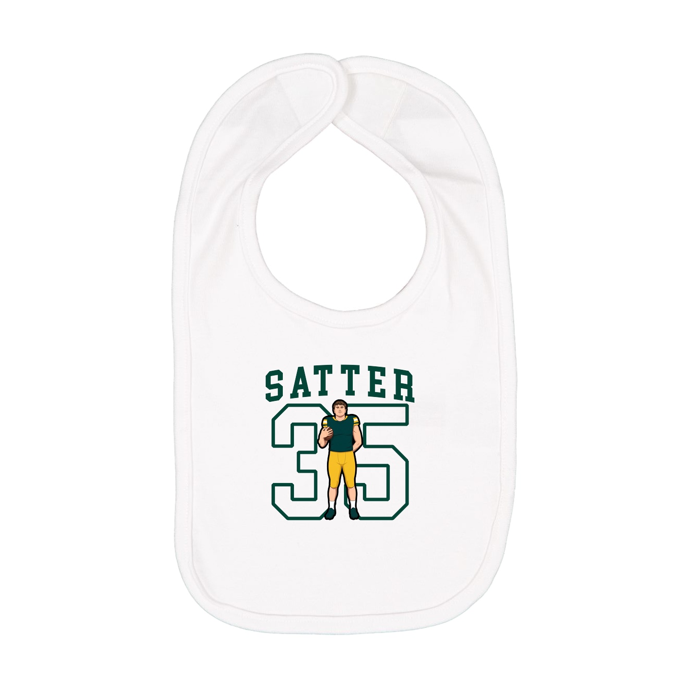 Infant Bib — Shirsey in White