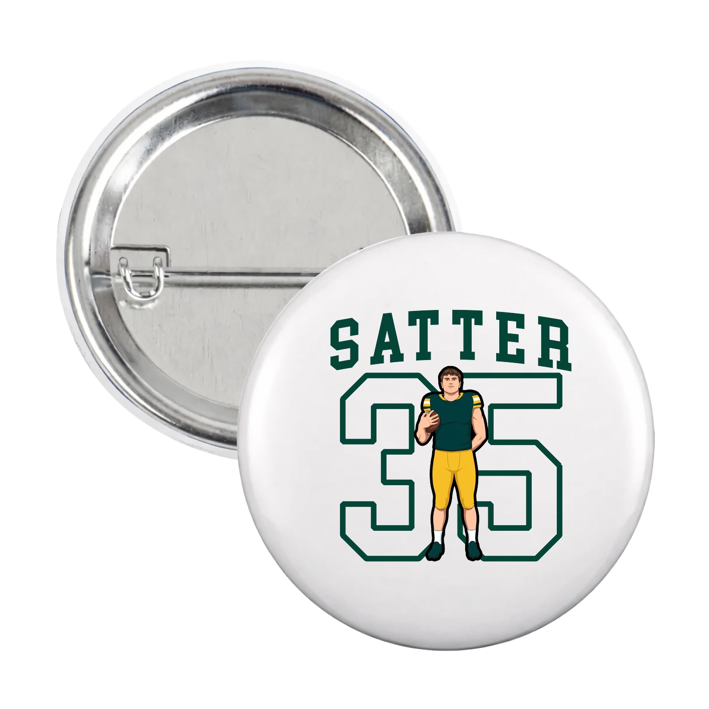 Game Day Button — Shirsey in White