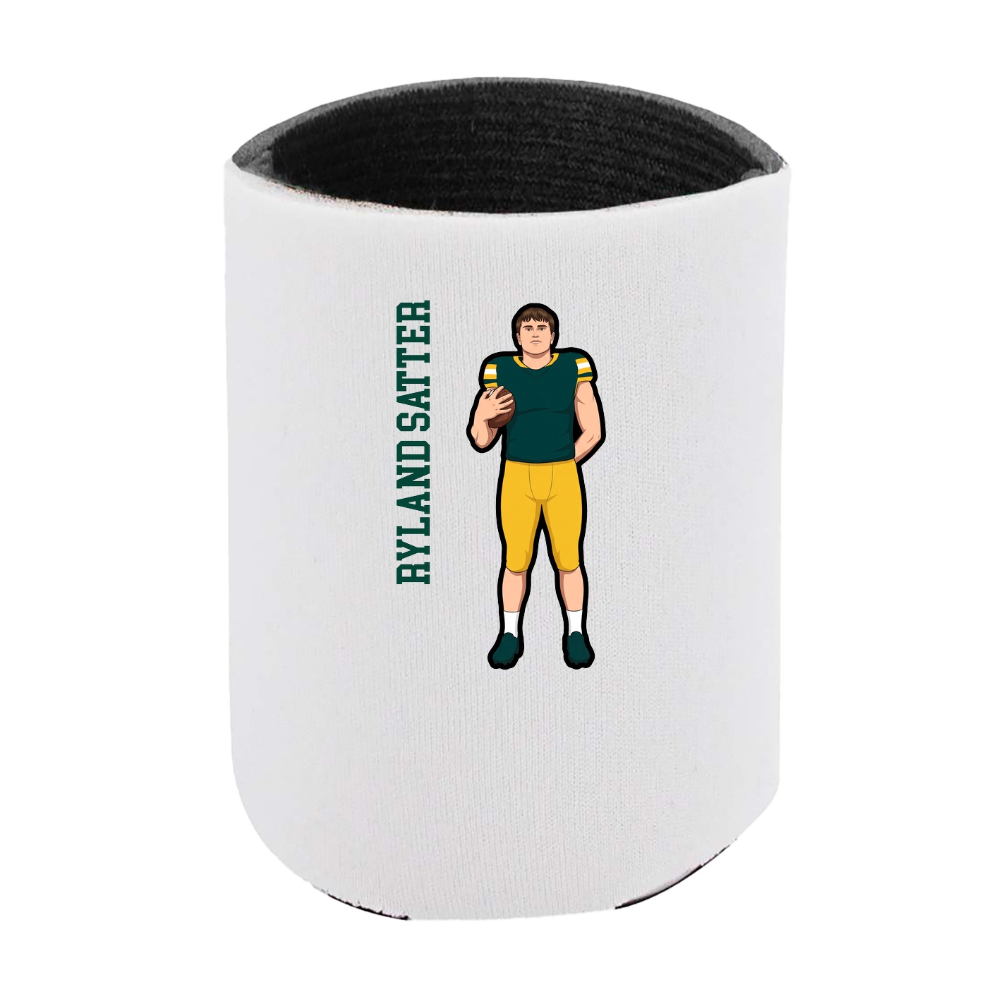 Can Holder — Name Vertical in White
