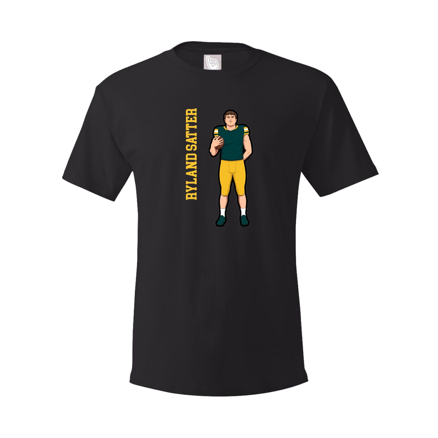 Tee — Name Vertical in Black