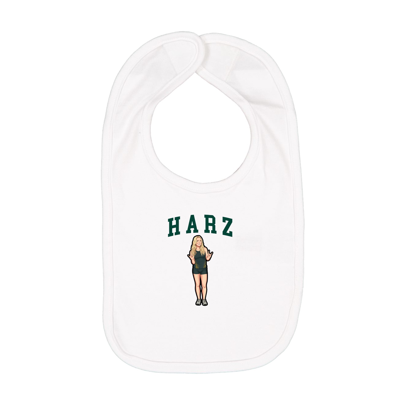 Infant Bib — Shirsey in White