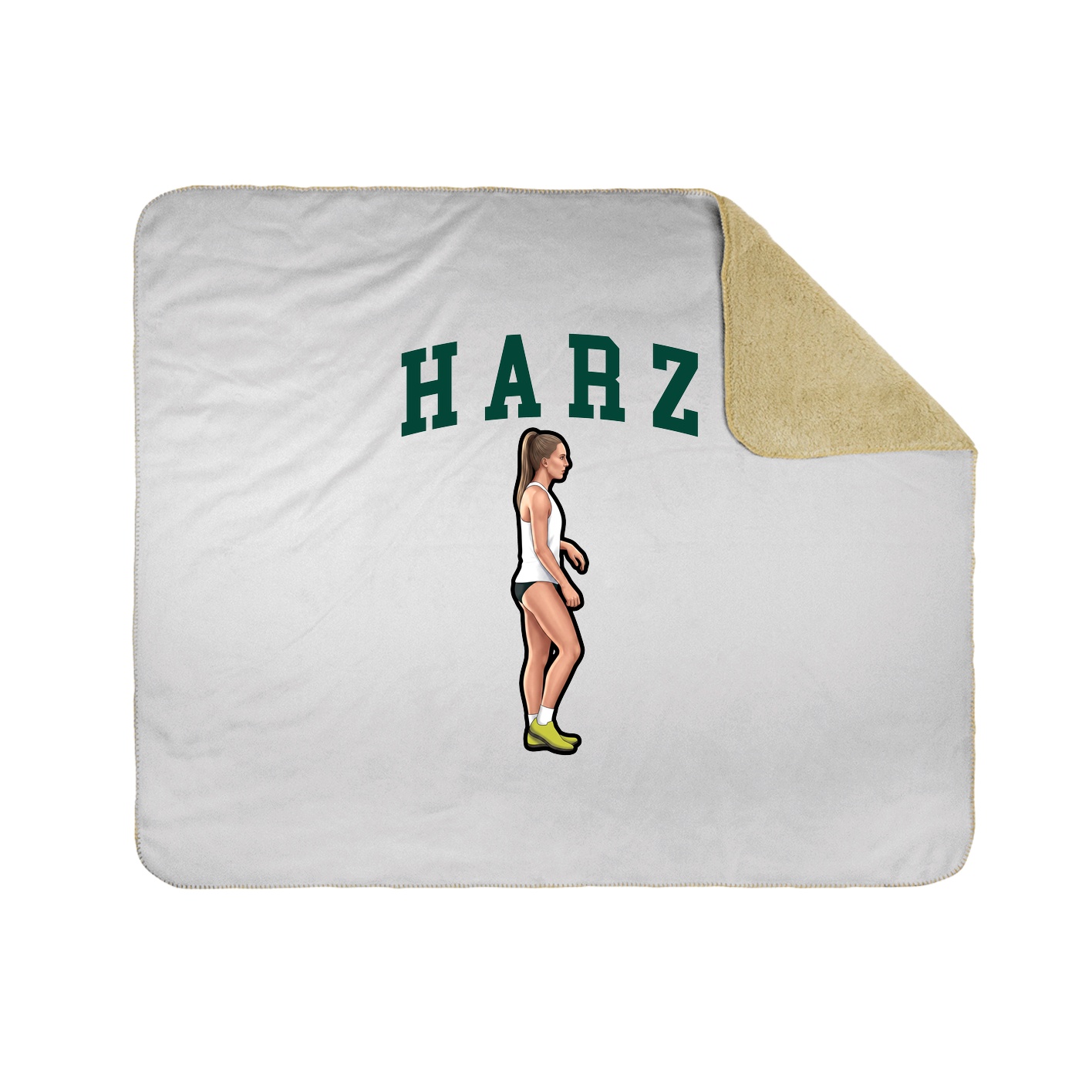 Throw Blanket — Shirsey in White
