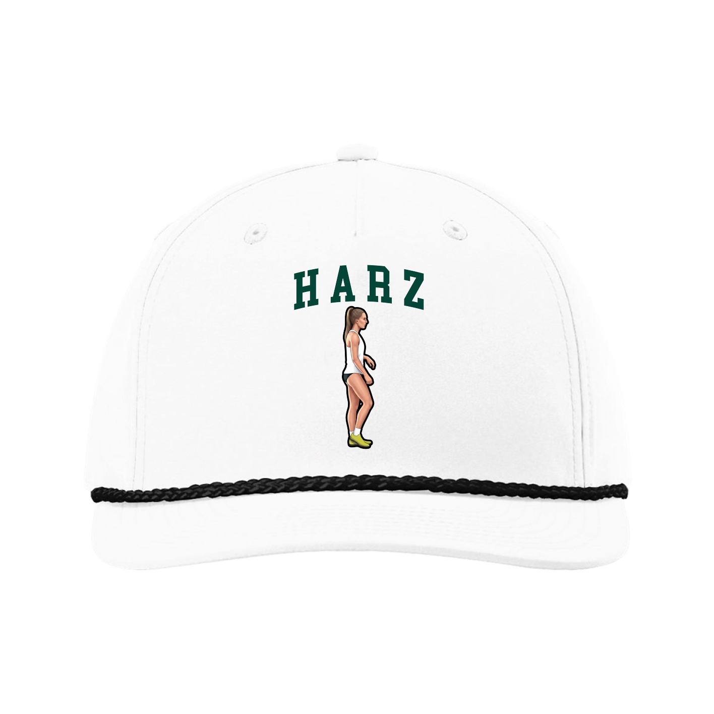 Five-Panel Classic Rope Cap — Shirsey in White