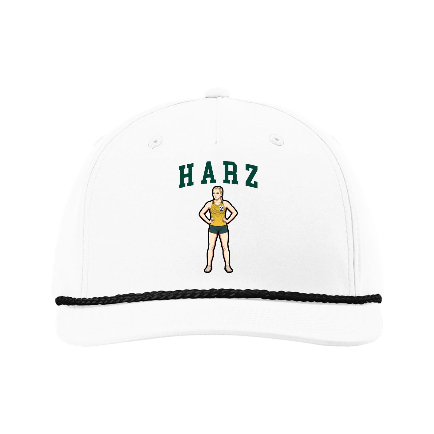 Five-Panel Classic Rope Cap — Shirsey in White