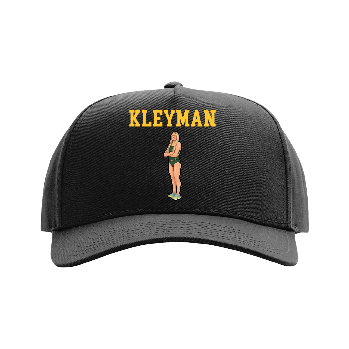 Full Fabric Five-Panel Champ Cap — Shirsey in Black